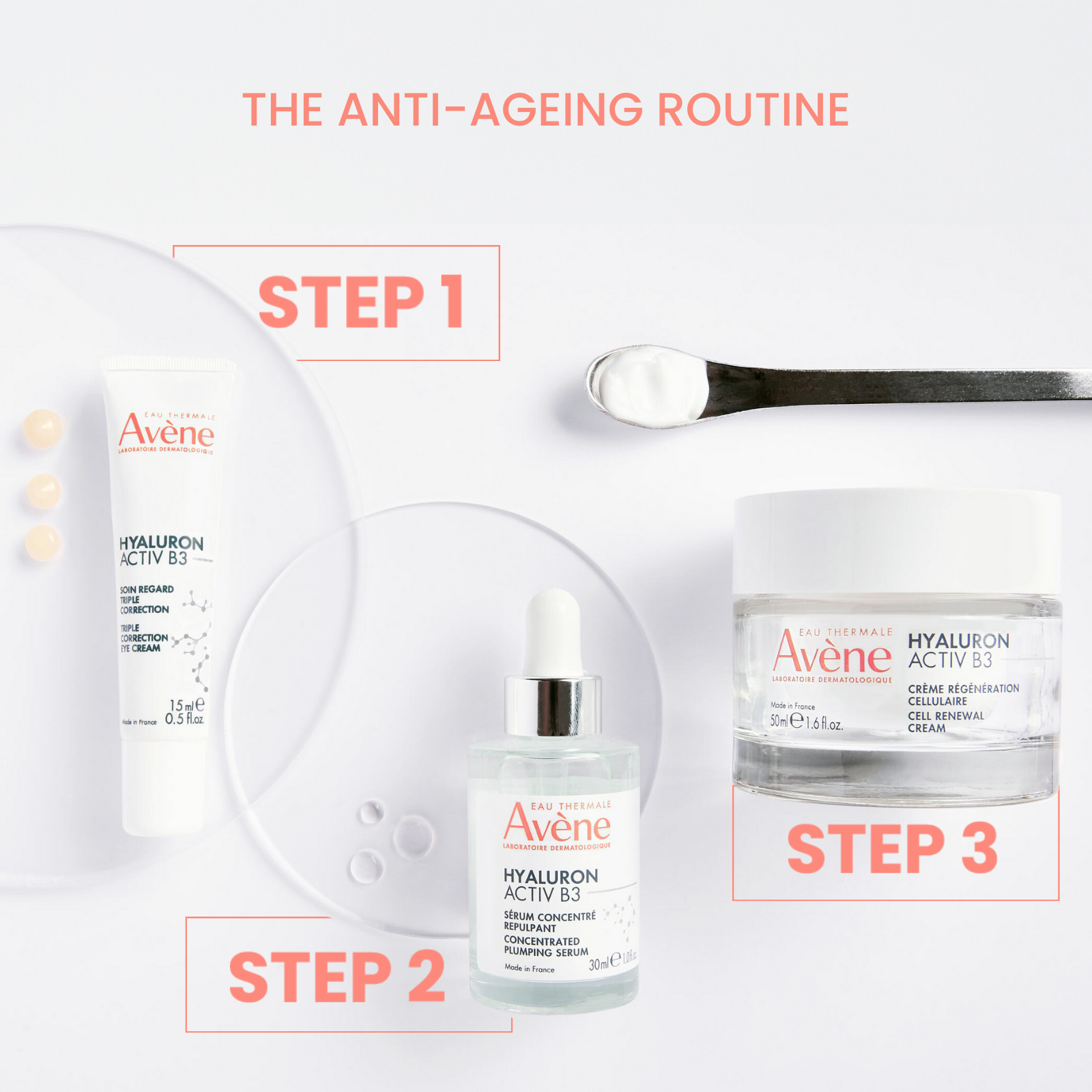 Avene Eau Thermale Hyaluron Activ B3 Concentrated Plumping Serum 30ml - Image 3