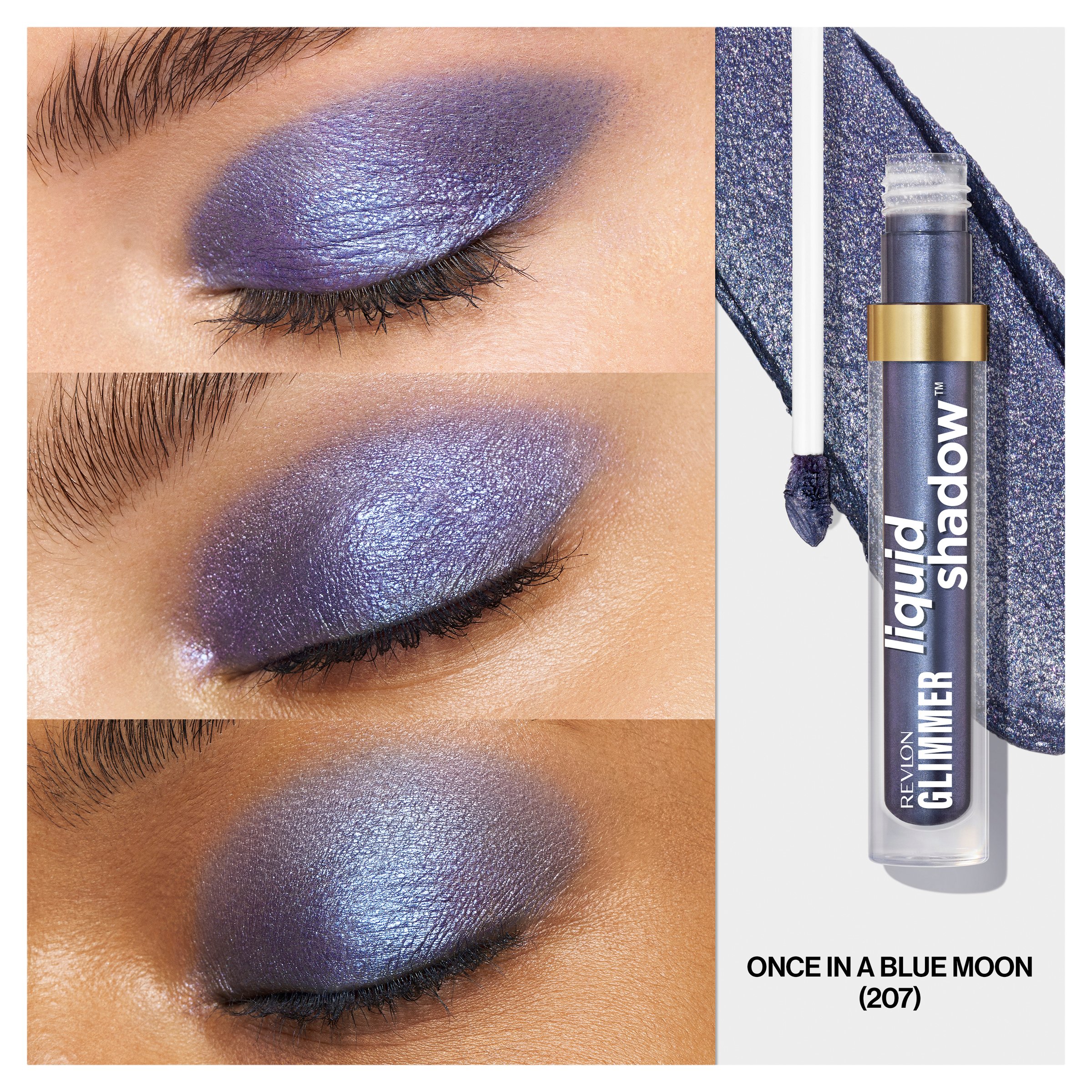 Revlon Glimmer Liquid Shadow Once In A Blue Moon 3ml - Image 10