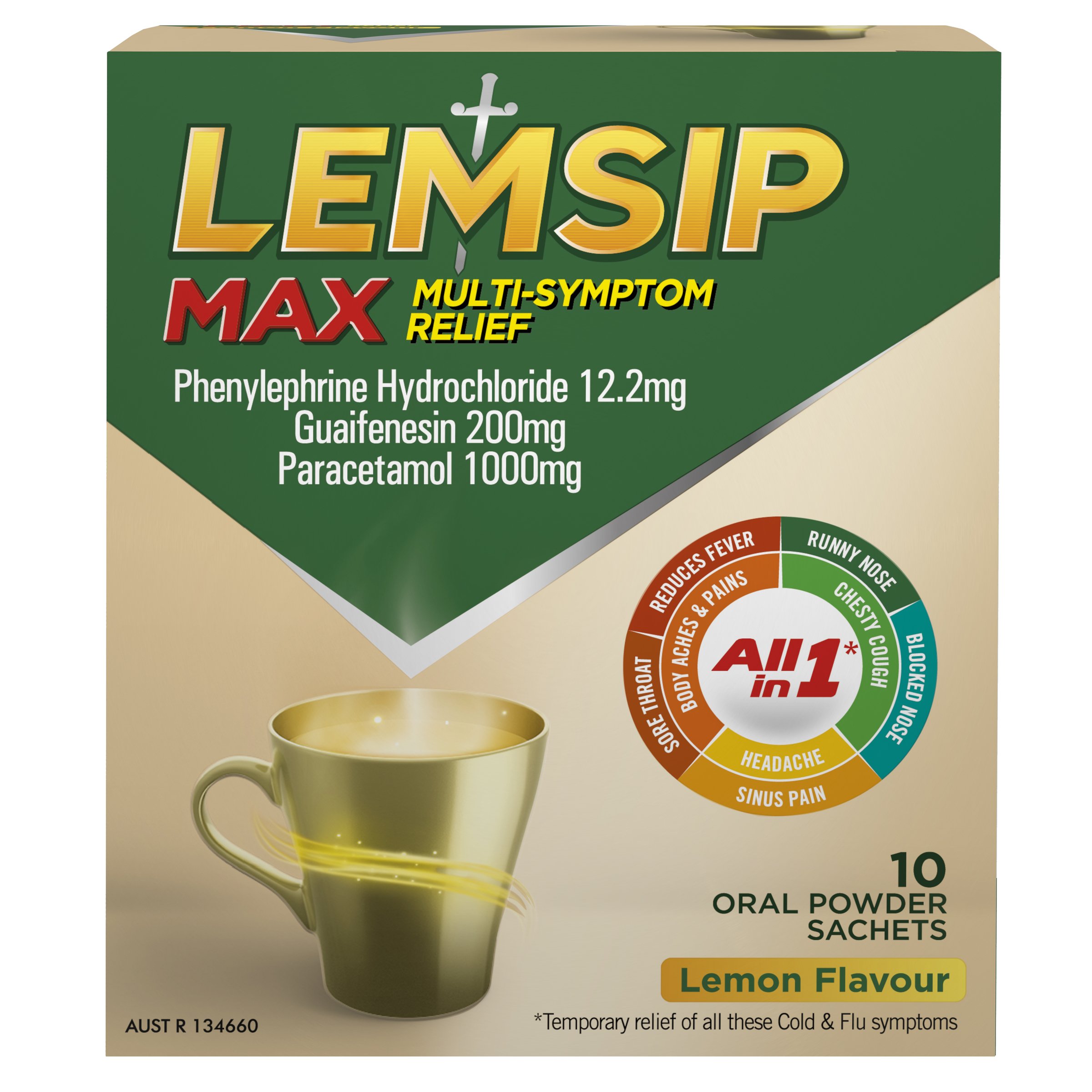 Lemsip All-In-One Hot Drink 10 sachets - Image 1