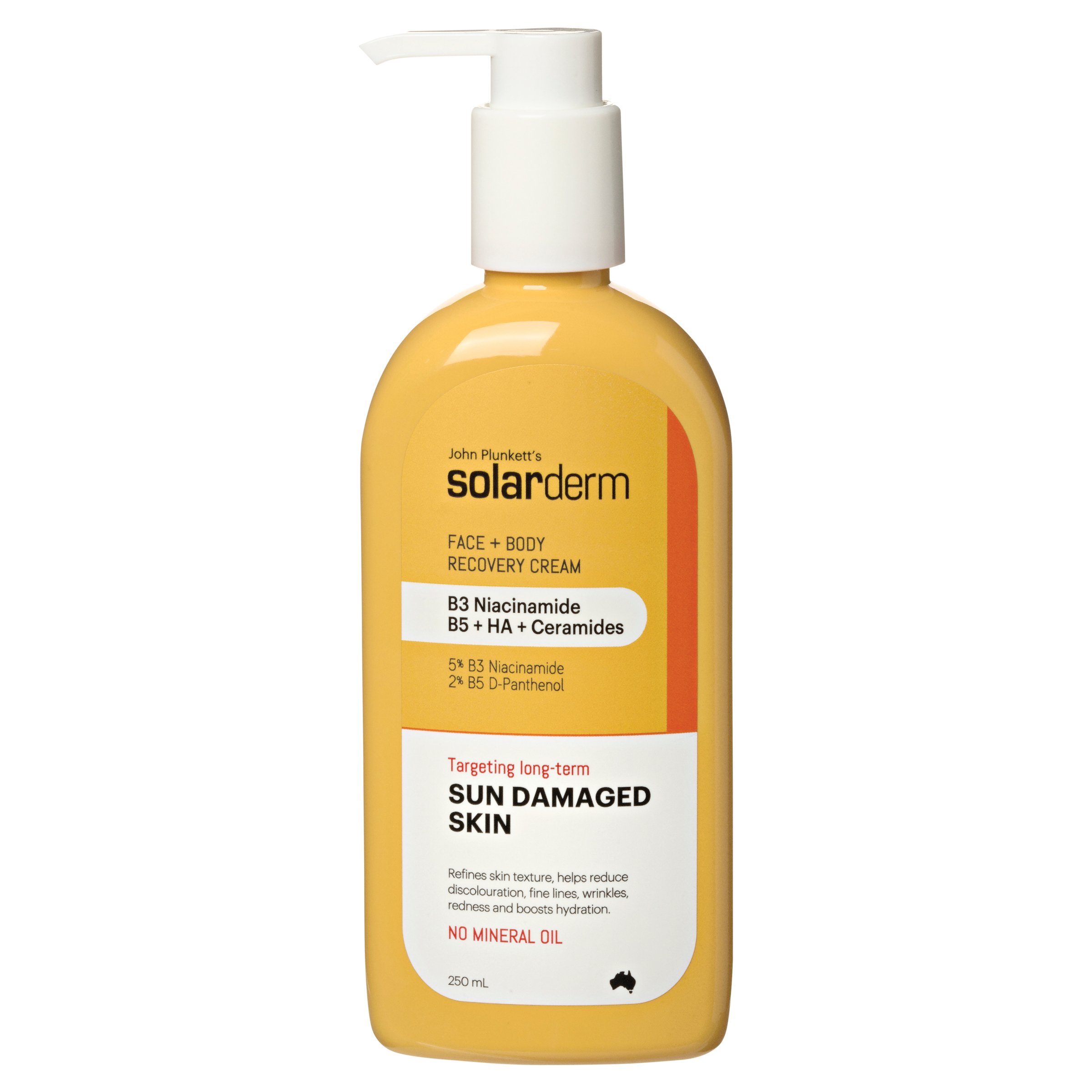 John Plunkett's Solarderm Face & Body Recovery Cream 250ml - Image 1