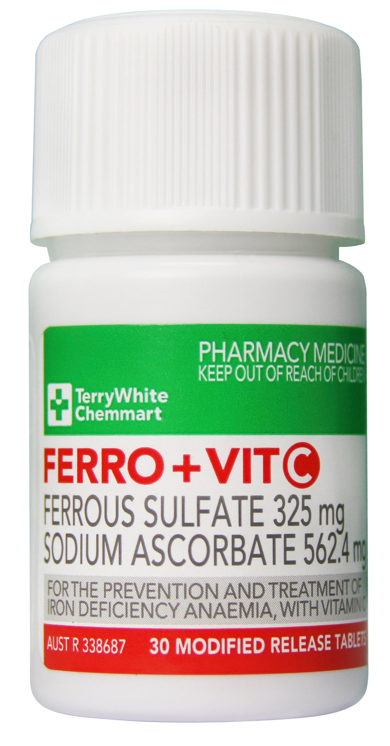 TerryWhite Chemmart Ferro + Vitamin C - 30 tablets - Image 1
