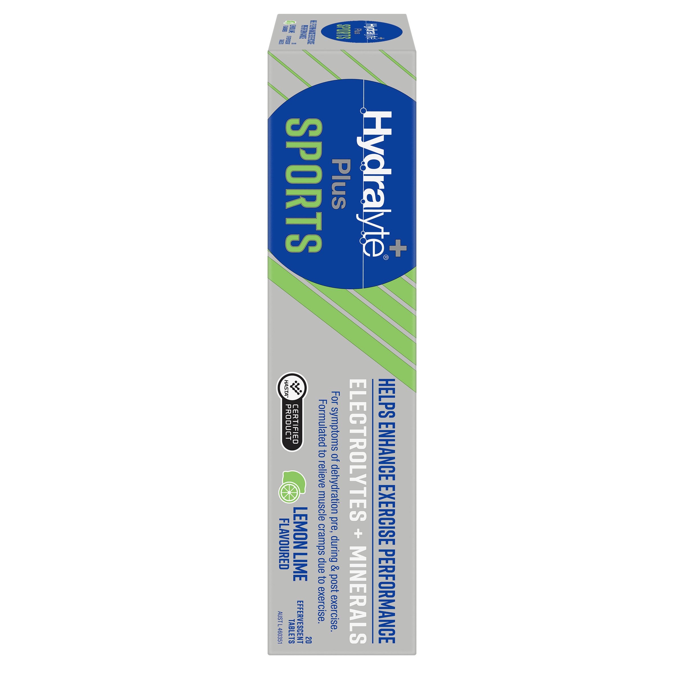 Hydralyte Plus Sports Effervescent Lemon Lime 20 tablets - Image 1
