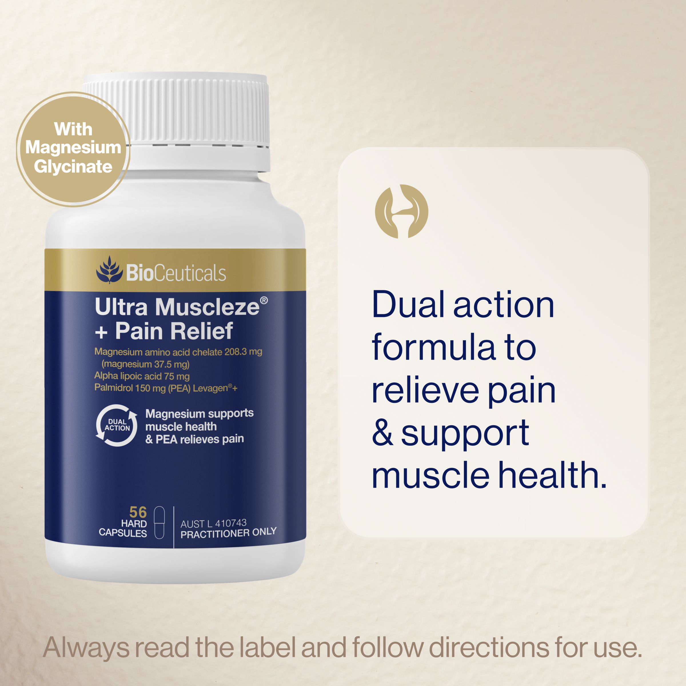 BioCeuticals Ultra Muscle + Pain Relief 56 capsules - Image 6