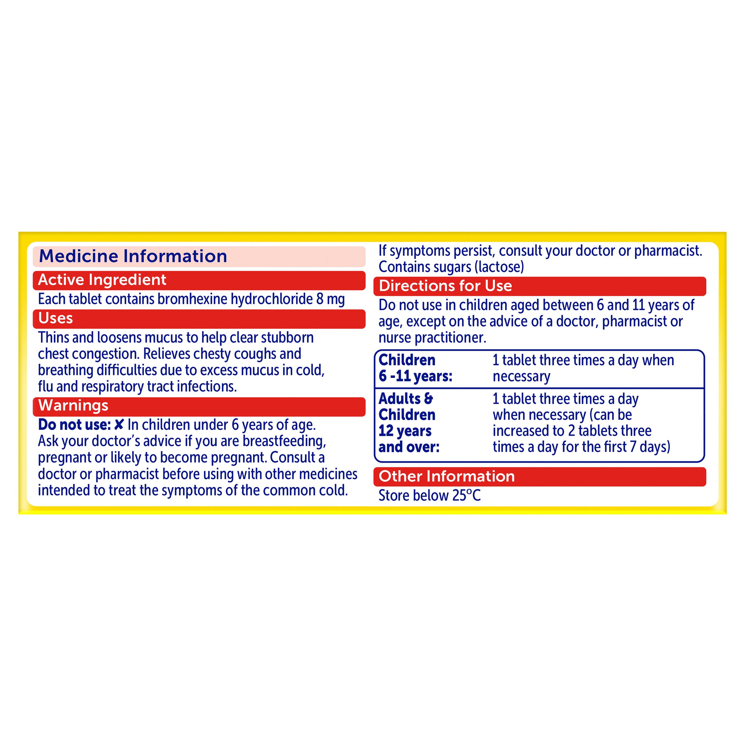 Bisolvon Chesty Forte 30 tablets - Image 2