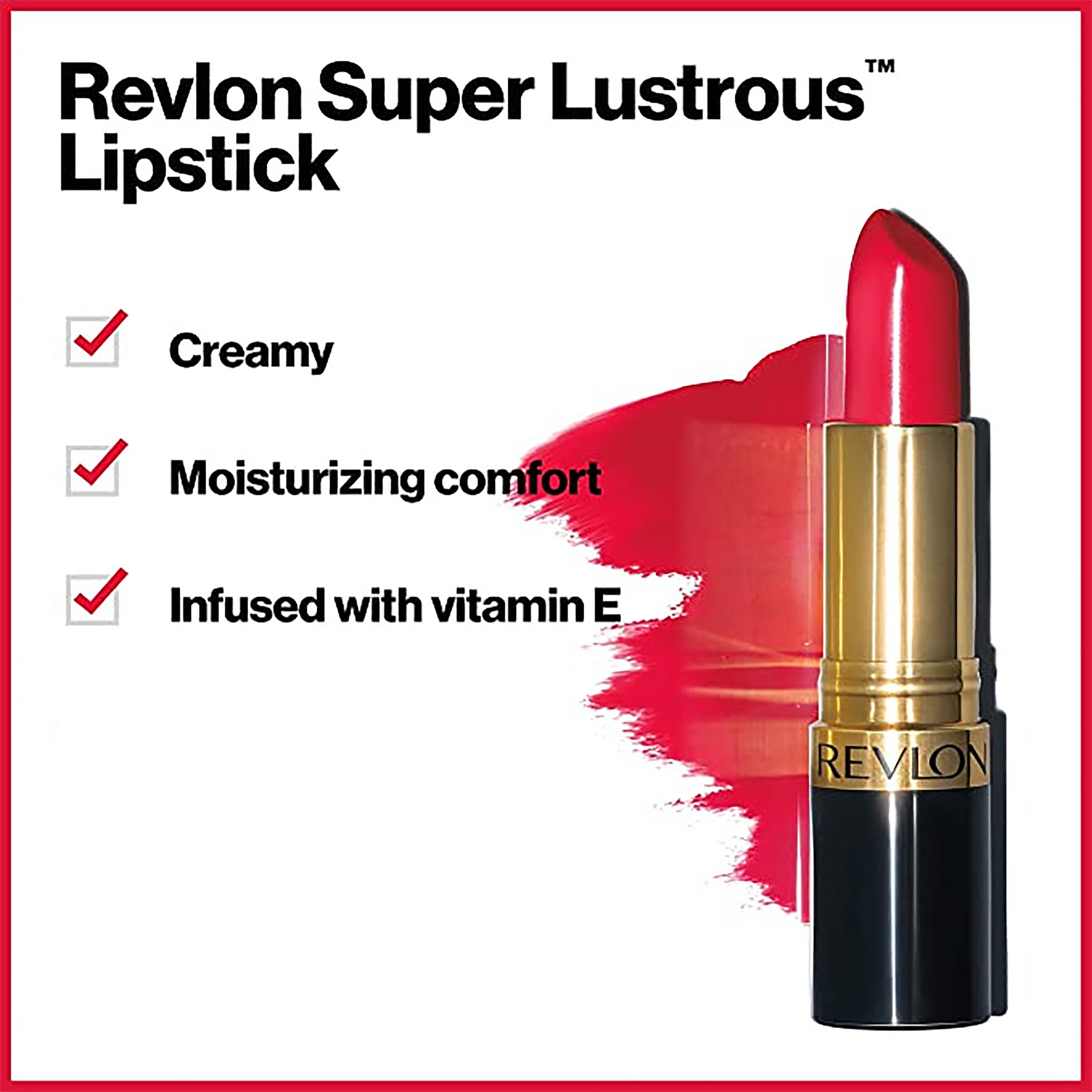 Revlon Super Lustrous Lipstick Cream Rose Velvet 1 each - Image 4