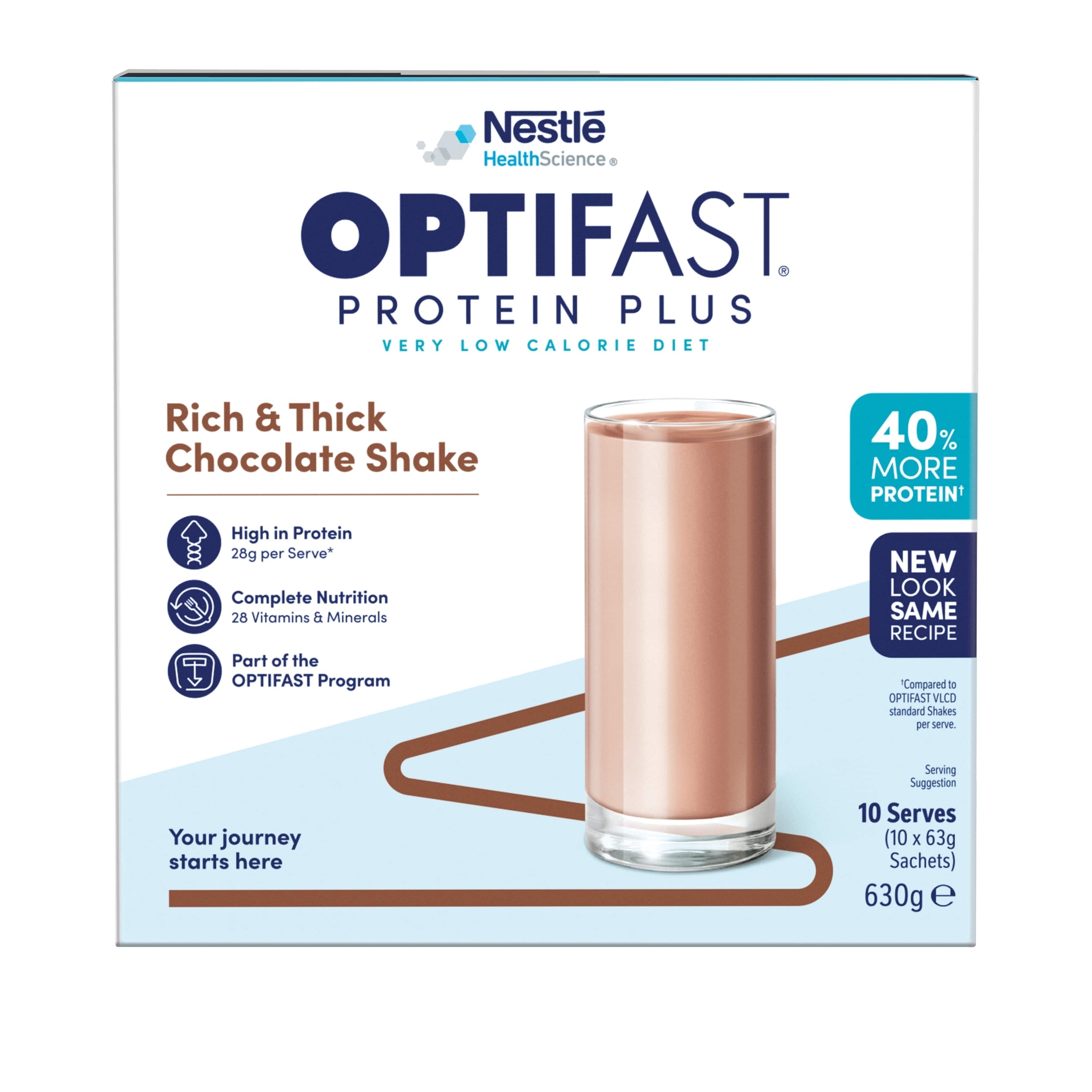 Optifast Protein Plus Shake Chocolate 10 pack - Image 1