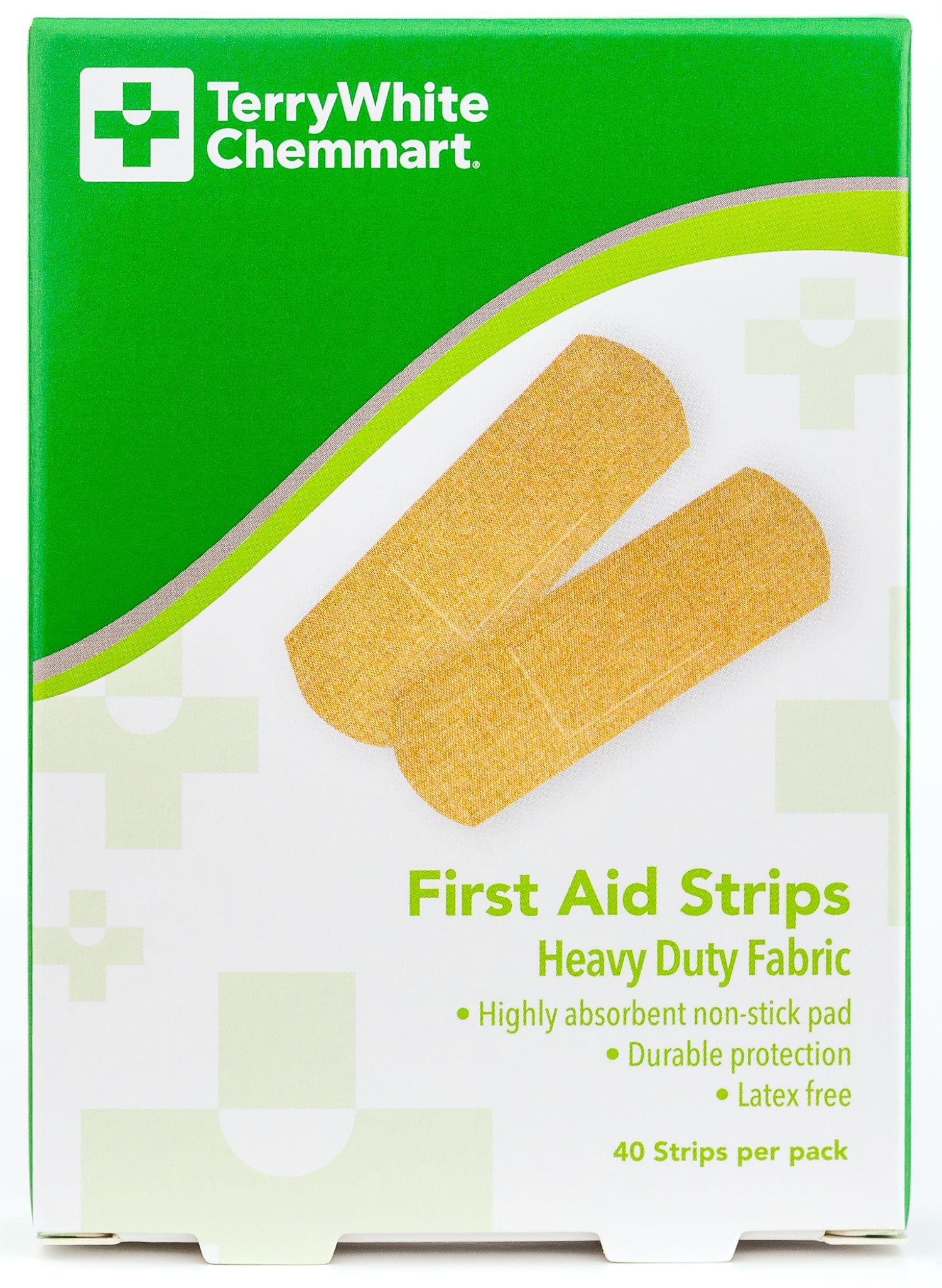 TerryWhite Chemmart Heavy Duty Fabric First Aid Strips 40 pack
