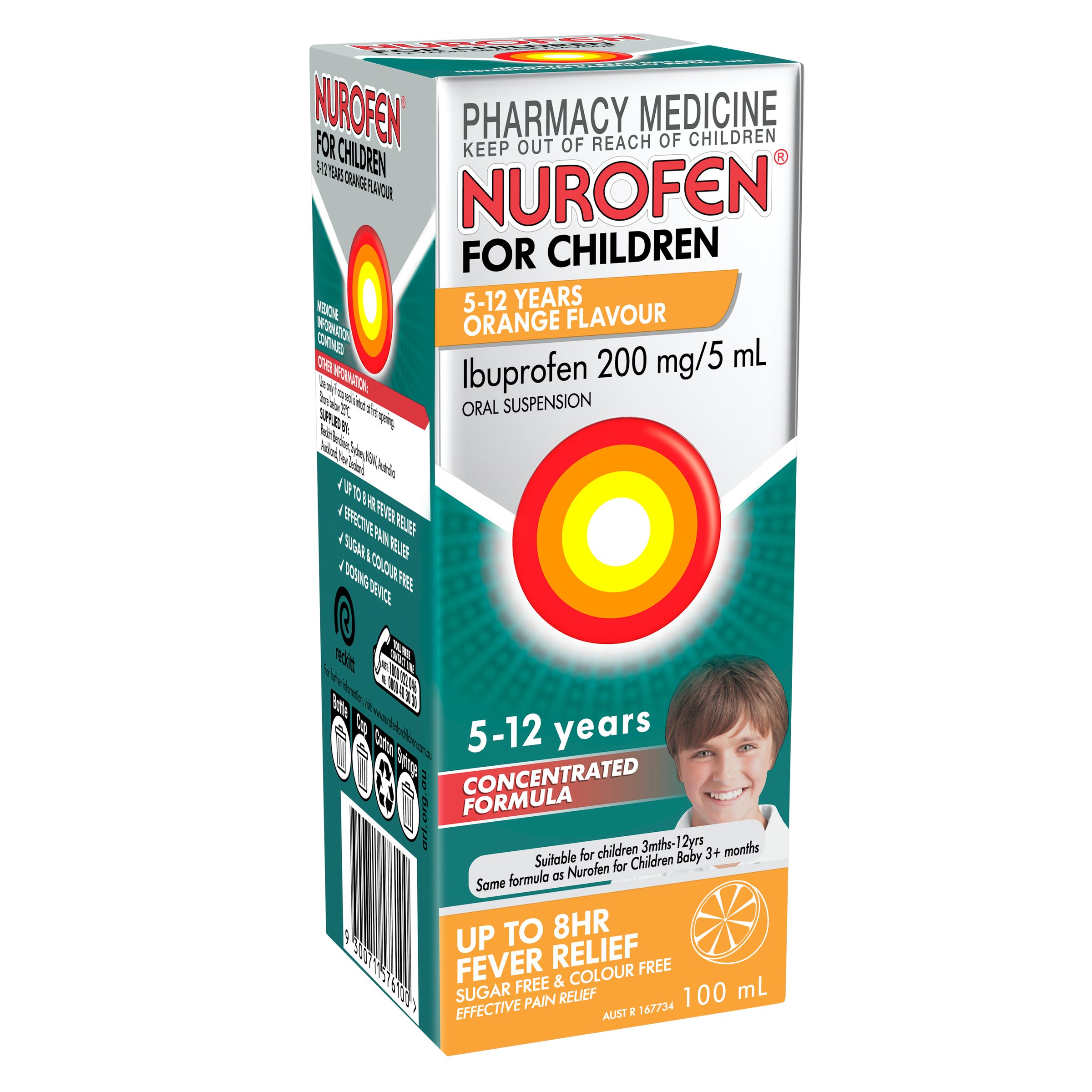 Nurofen For Children 5-12 Years Orange 100ml - Image 13