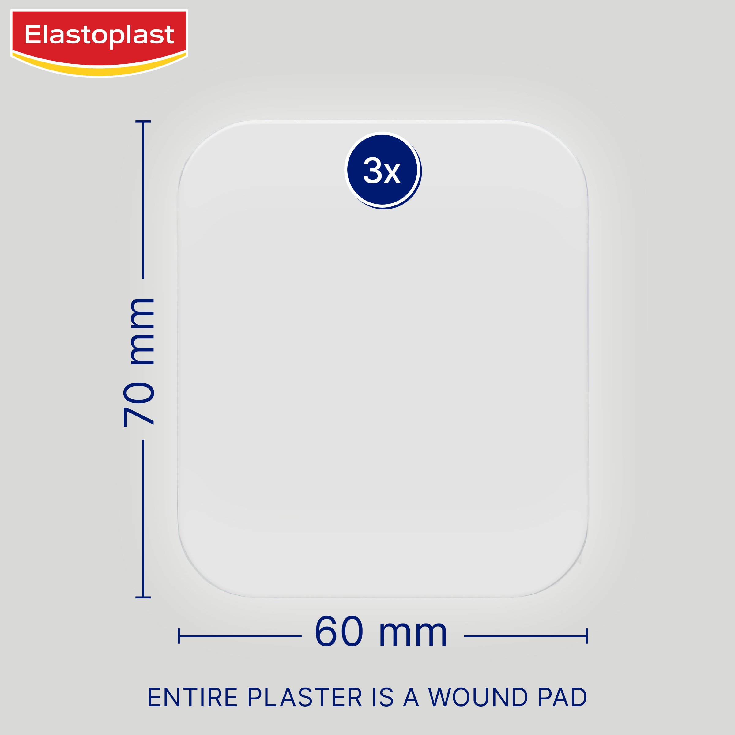 Elastoplast Second Skin Protection XL Dressing 3 strips - Image 3