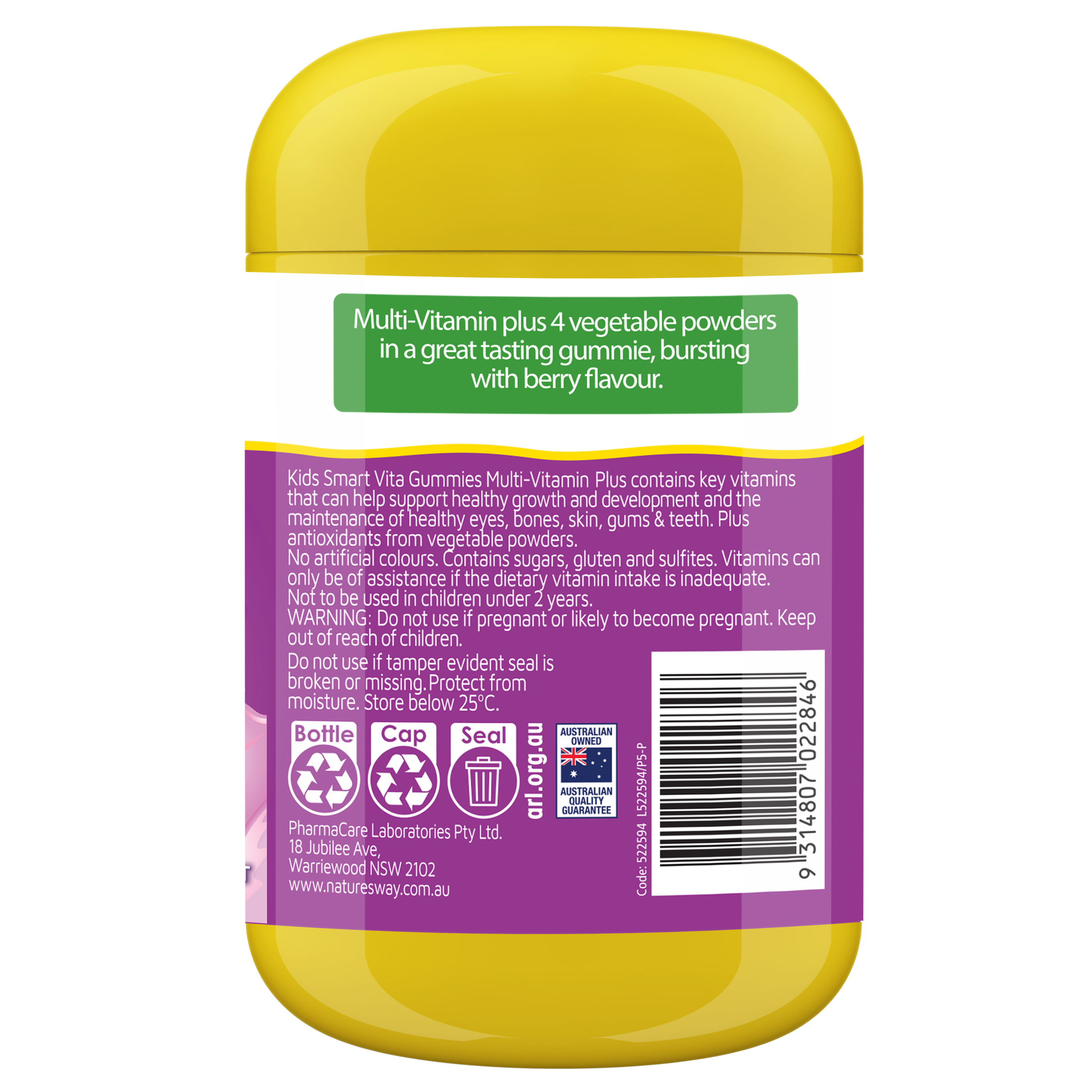 Nature's Way Kids Smart Vita Gummies Multi-Vitamin Plus 120 pastilles - Image 2