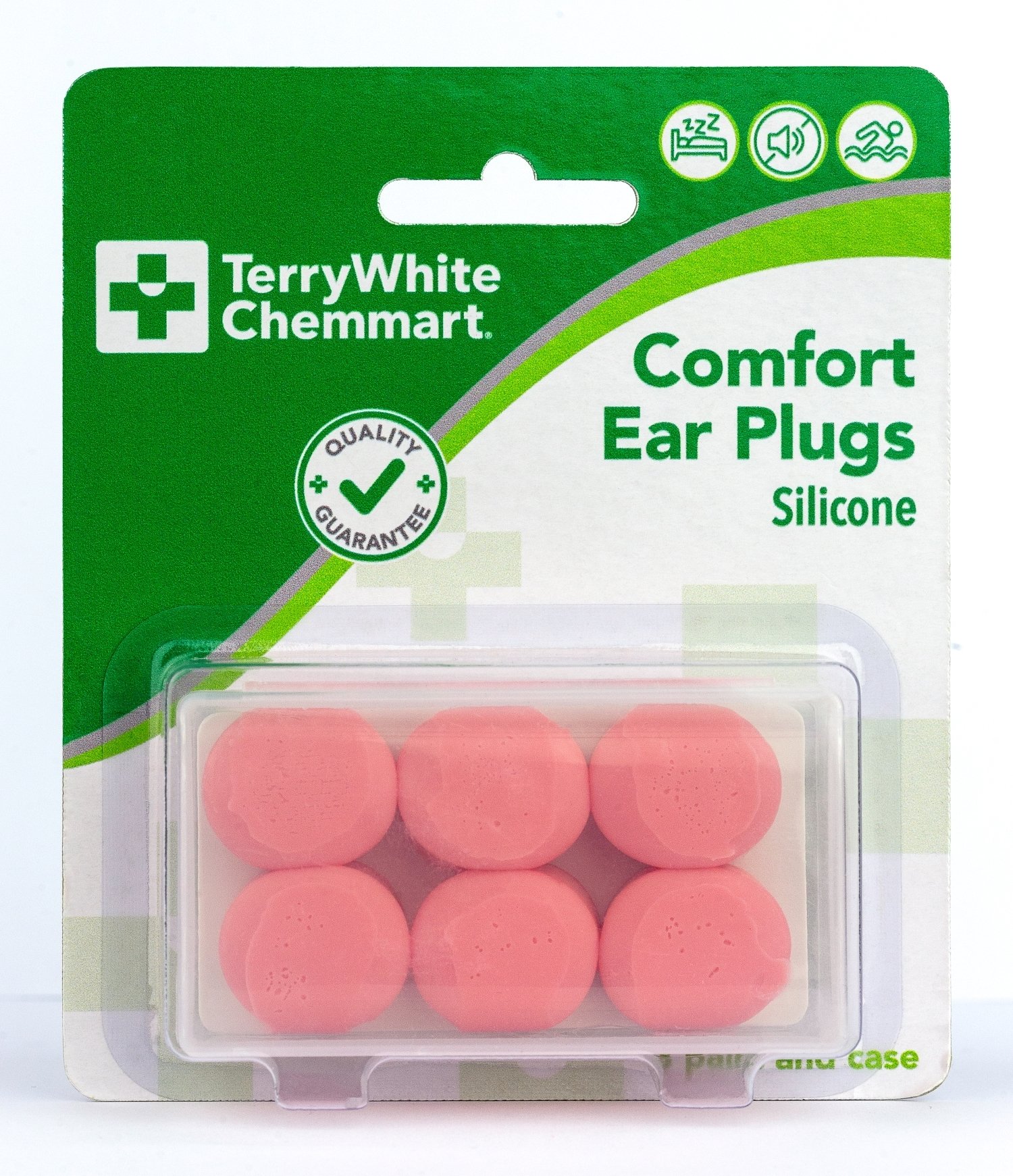 TerryWhite Chemmart Silicone Ear Plugs 3 pairs