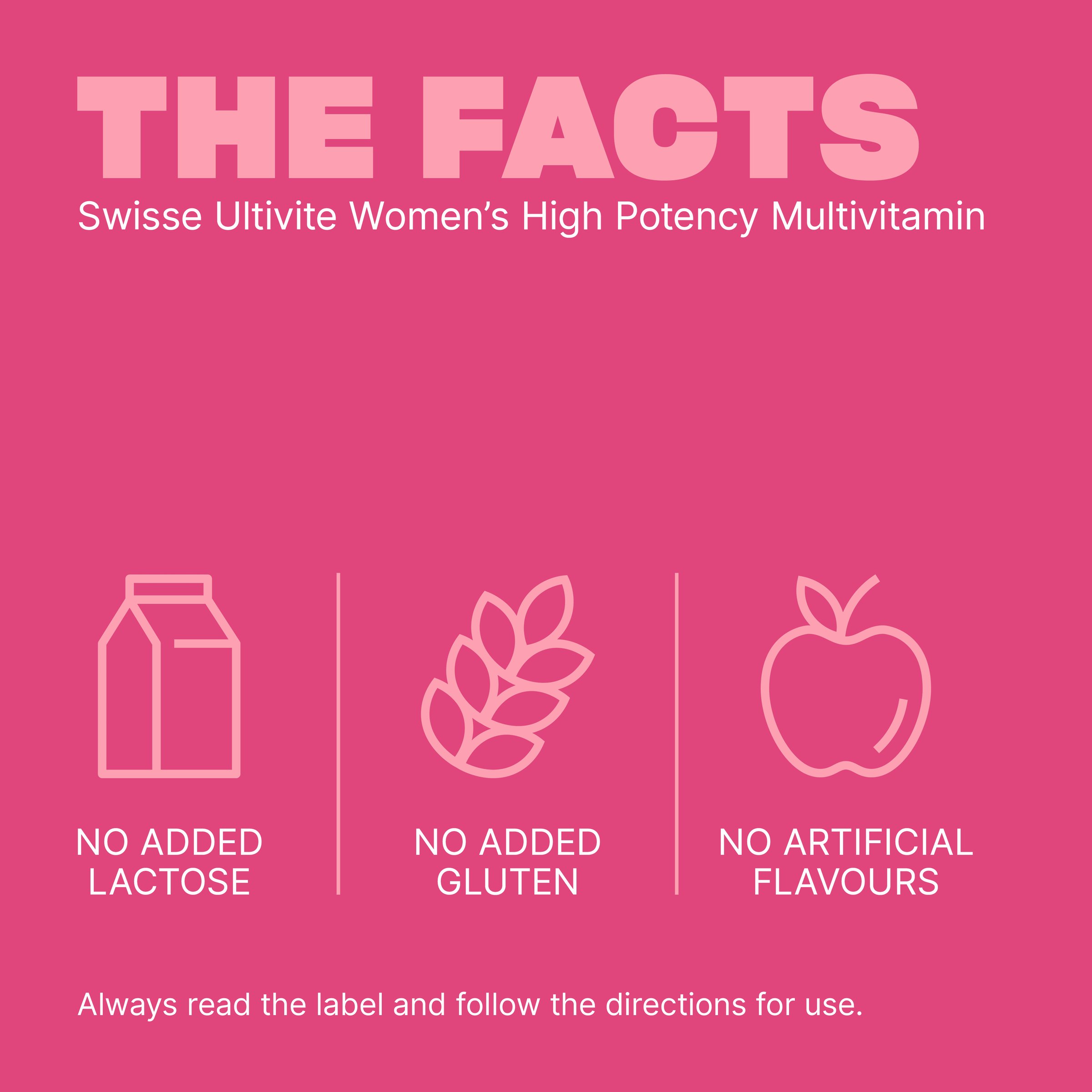 Swisse Ultivite Women's High Potency Multivitamin 40 tablets - Image 5