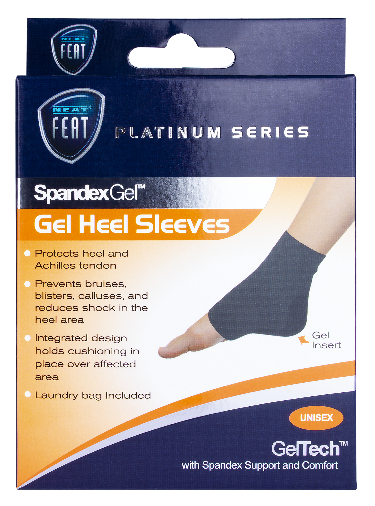 Neat Feat Spandex Heel Sleeve Large 1 pair - Image 1