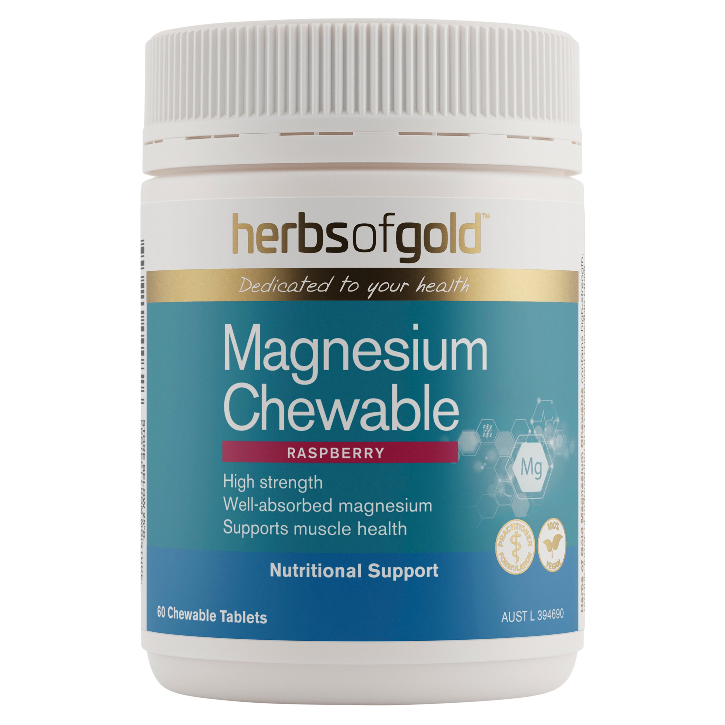 Herbs of Gold Magnesium Chewable 60 chewable tablets - Image 1