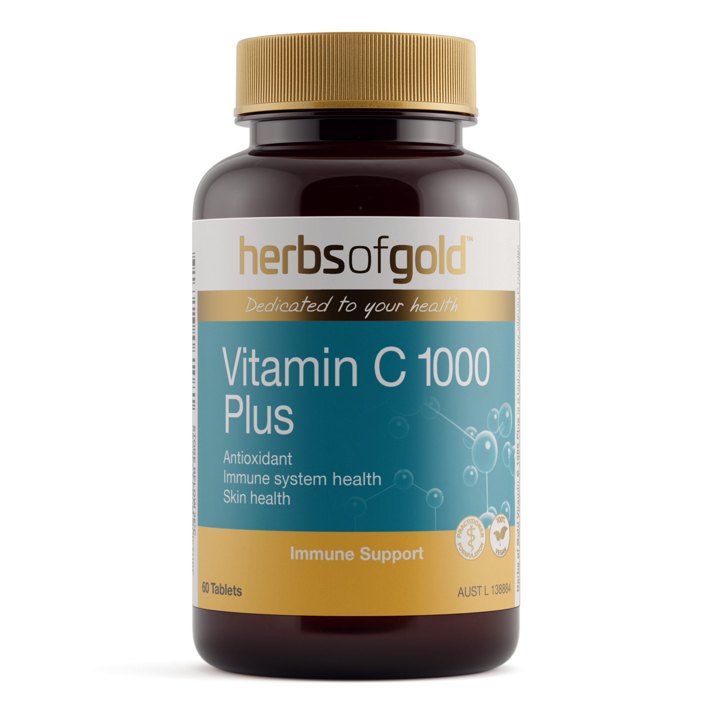 Herbs of Gold Vitamin C 1000 Plus - 60 tablets - Image 1