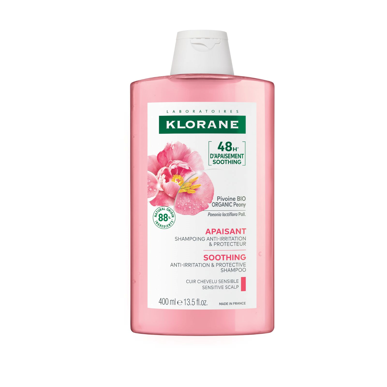 Klorane Shampoo With Peony 400ml - Image 1