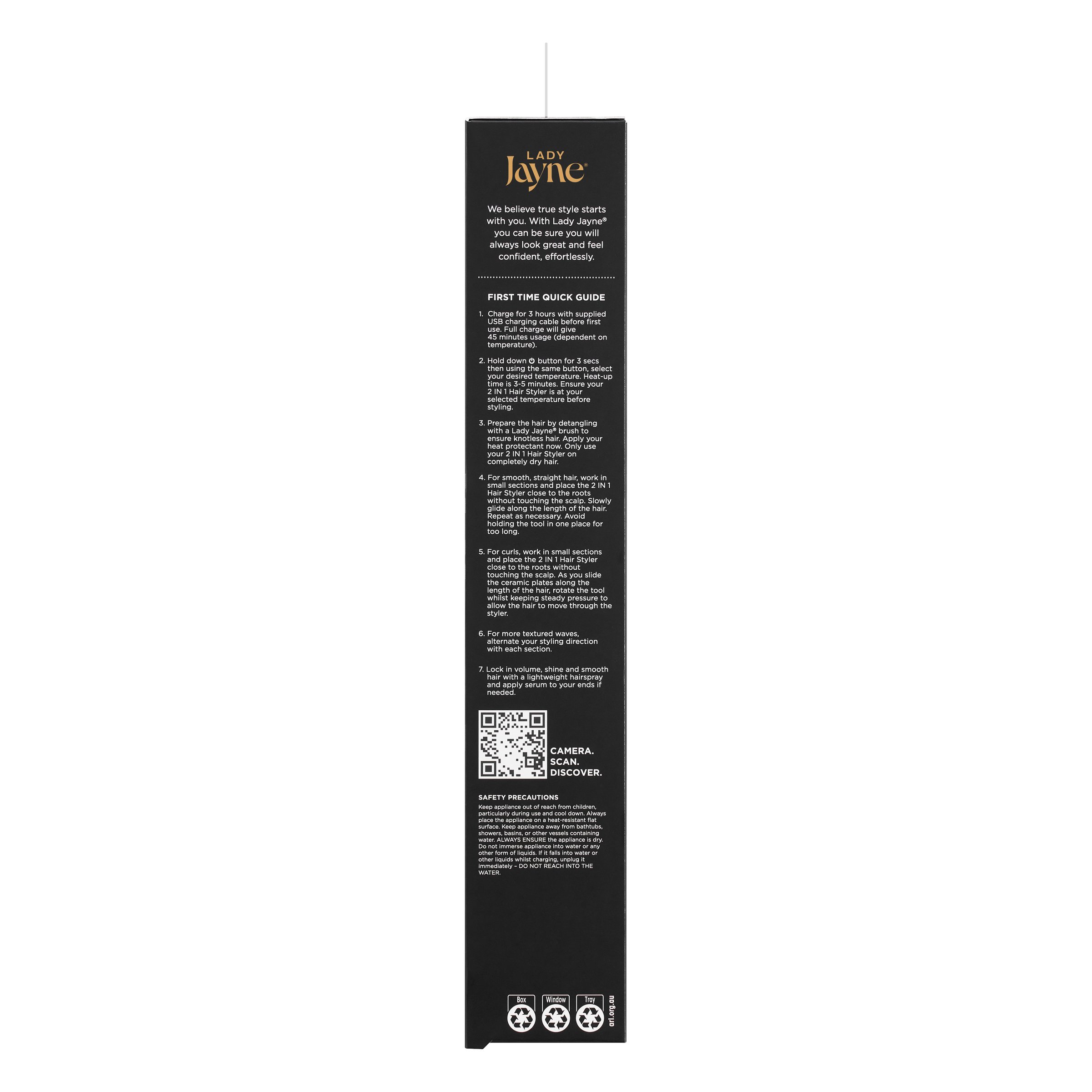 Lady Jayne Salon Pro 2 In 1 Styler 1 each - Image 4