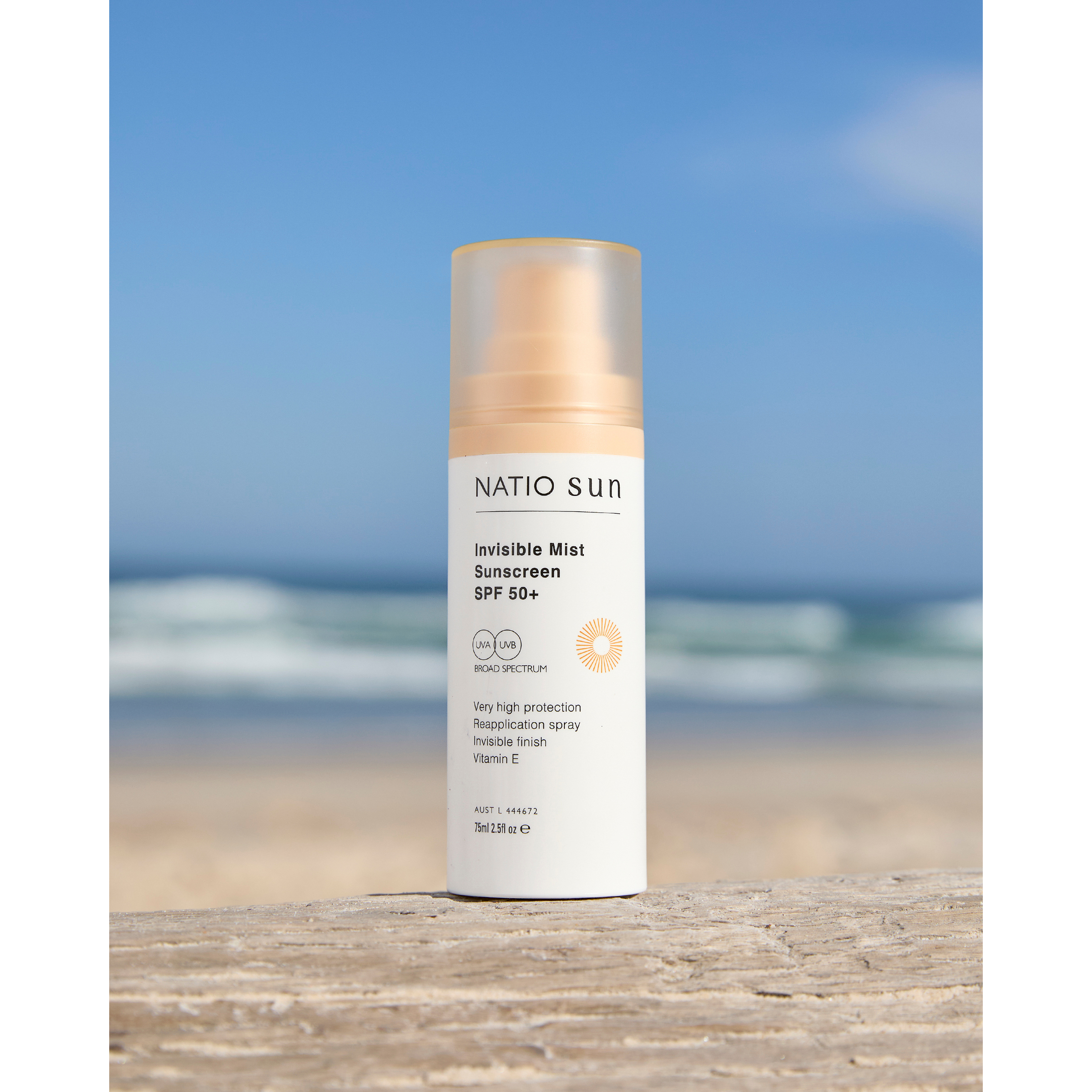 Natio Invisible Mist Sunscreen SPF 50+ 75ml - Image 4