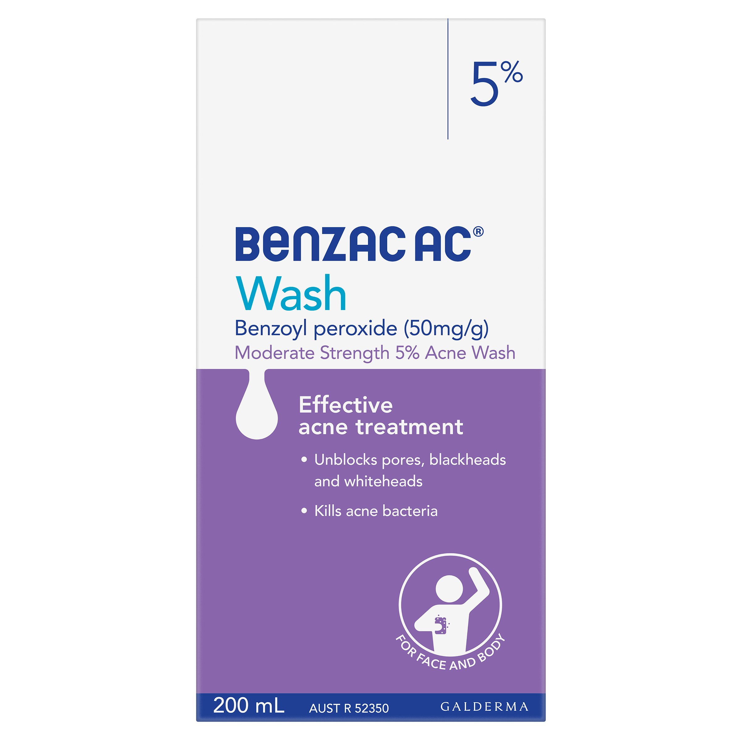 Benzac AC Wash 5% - 200ml - Image 2