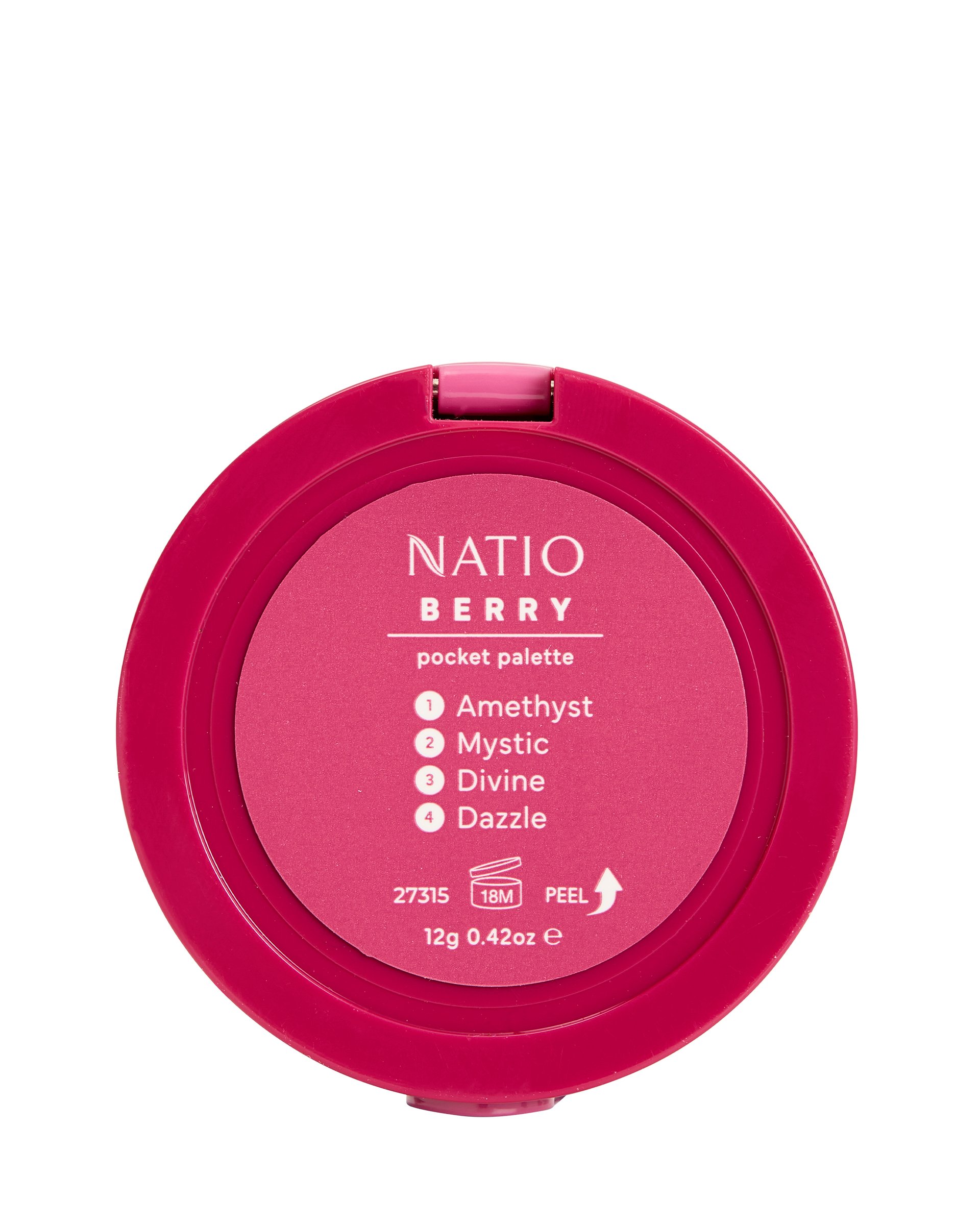 Natio Hello Colour Pocket Palette - Berry 12g - Image 8