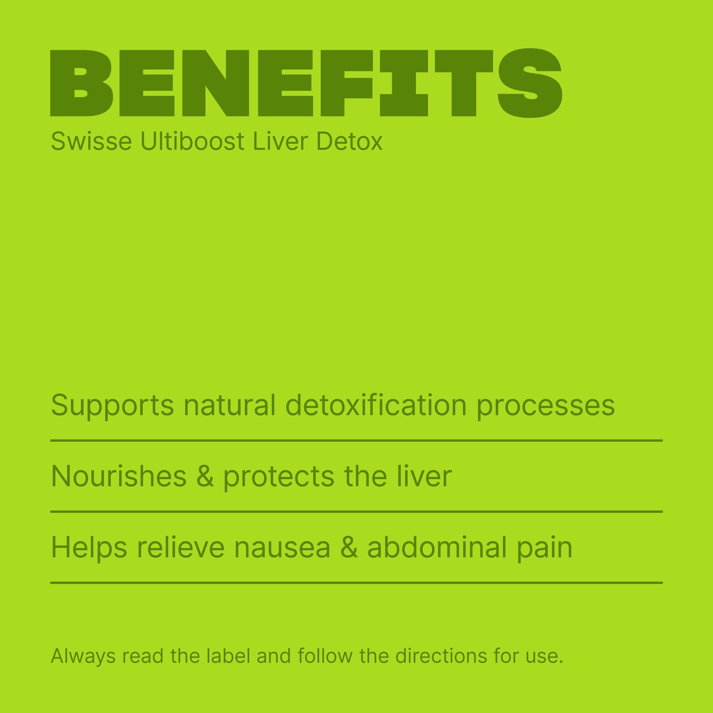 Swisse Ultiboost Liver Detox 60 tablets - Image 4