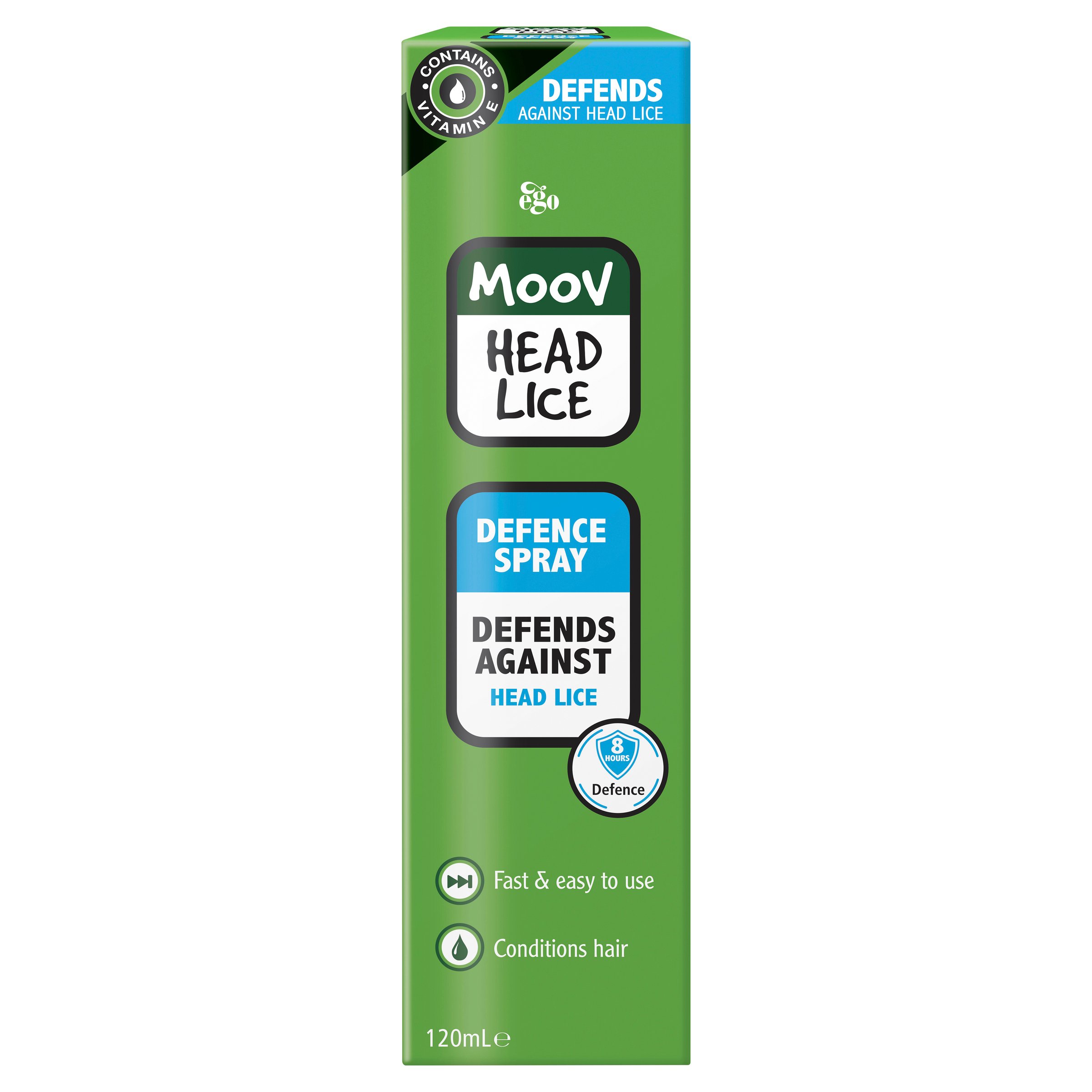 Ego Moov Head Lice Defence Spray 120ml - Image 2