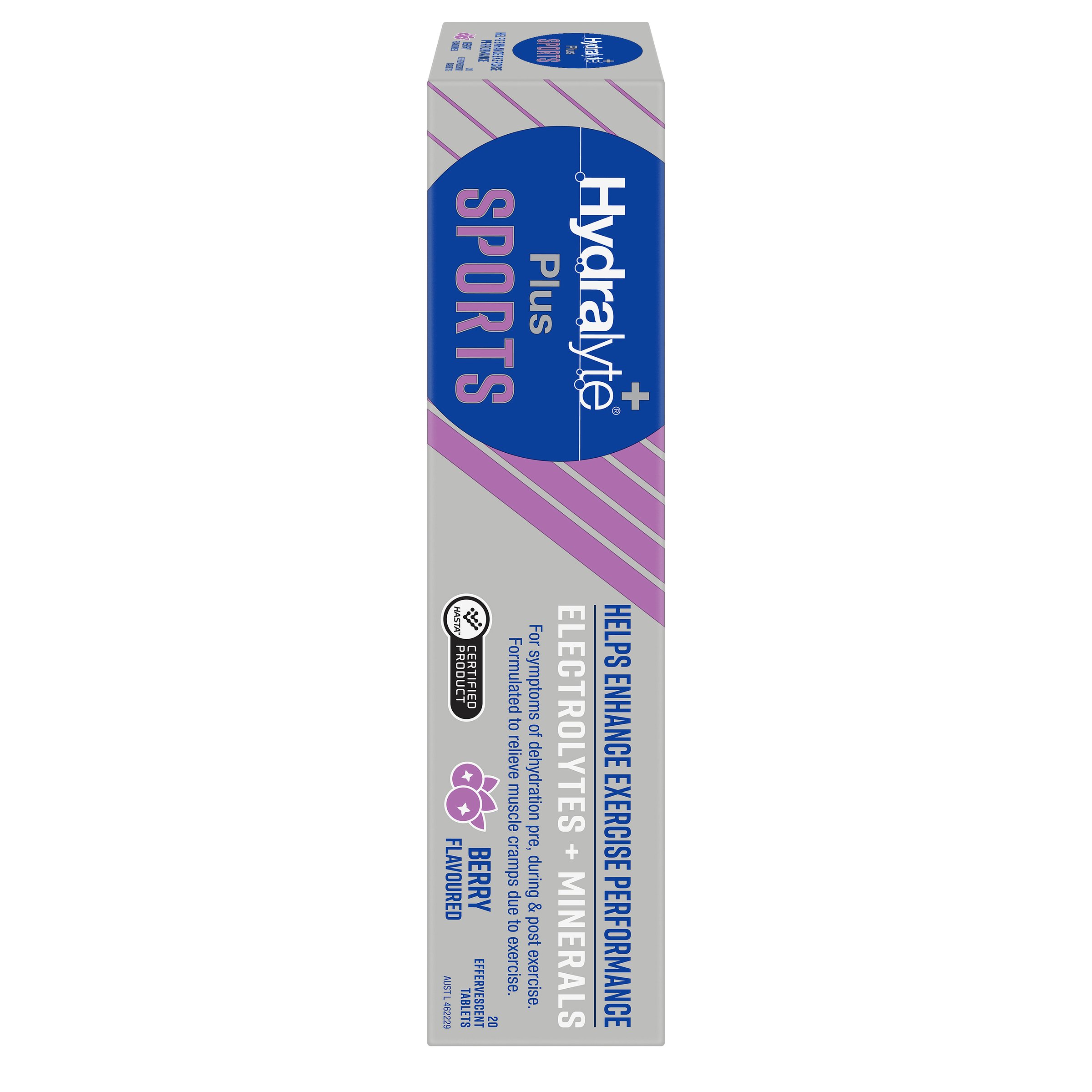 Hydralyte Plus Sports Effervescent Berry 20 tablets - Image 1