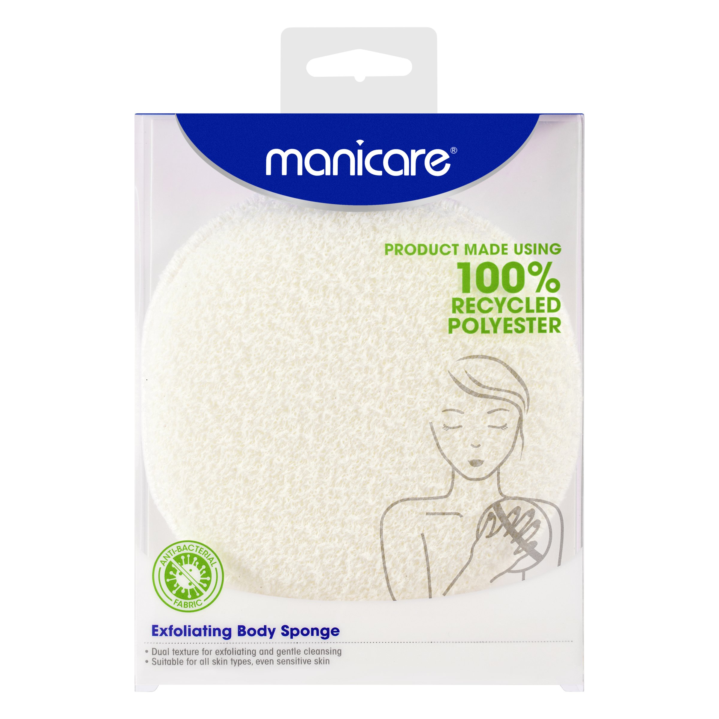 Manicare Exfoliating Body Sponge 1 each - Image 1
