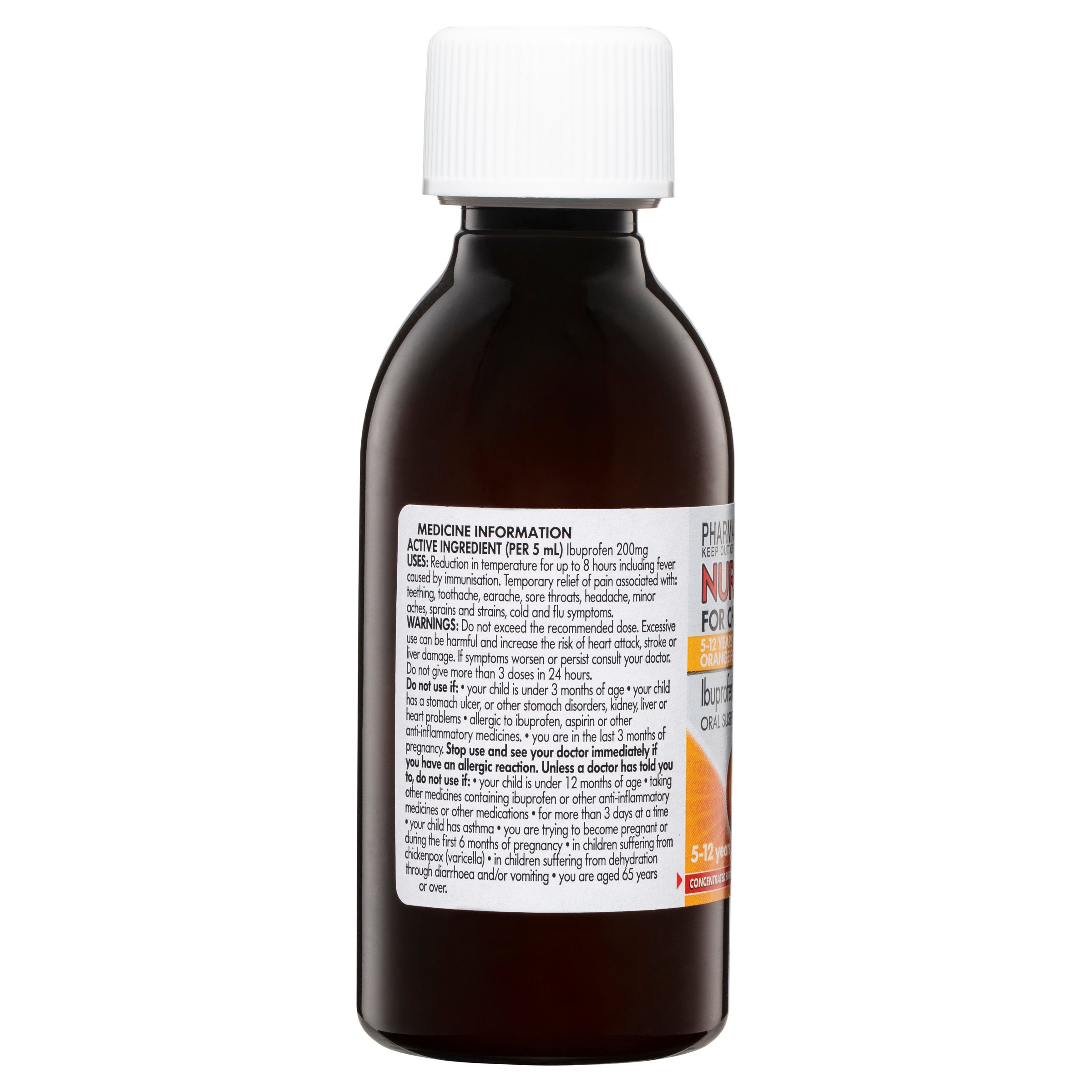 Nurofen For Children 5-12 Years Orange 200ml - Image 7
