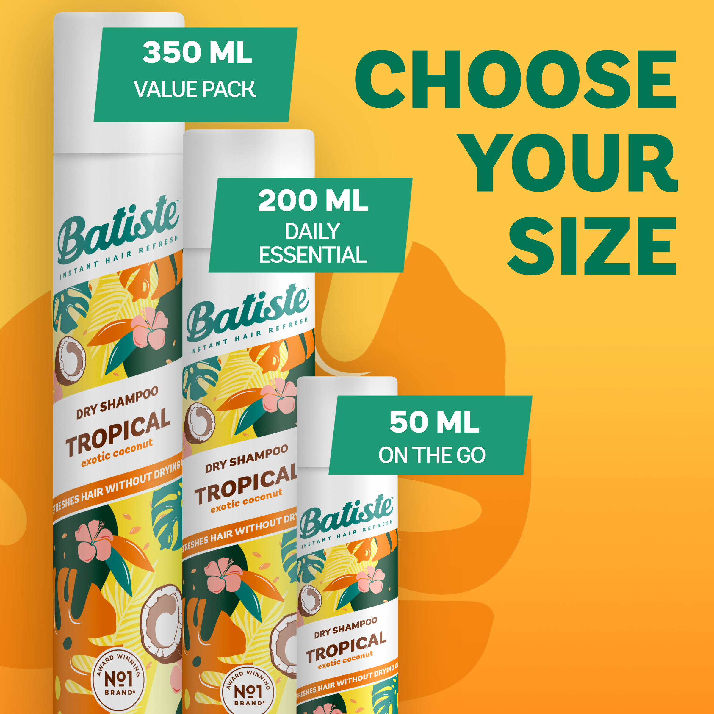 Batiste Dry Shampoo Tropical 350ml - Image 8