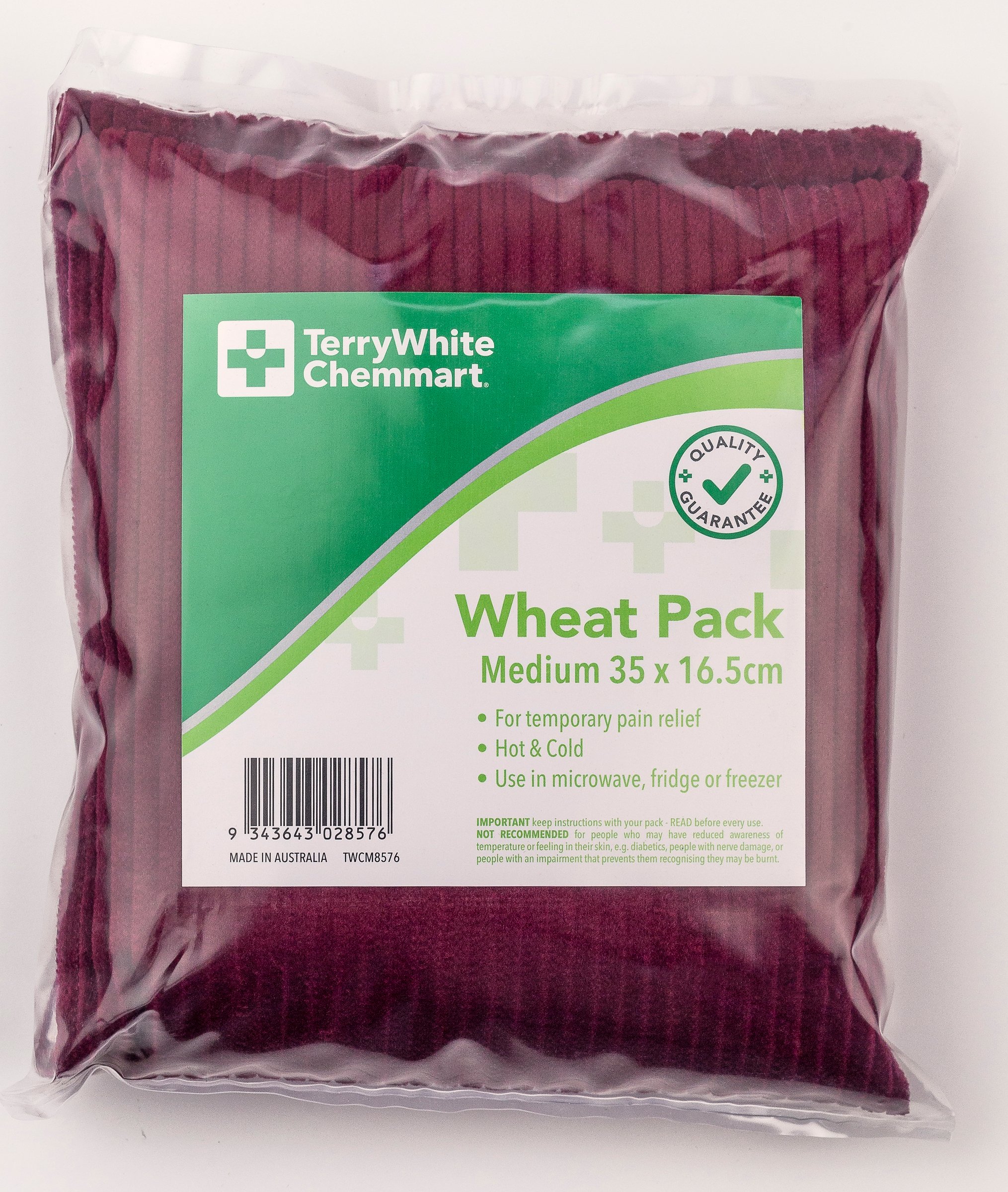 TerryWhite Chemmart Wheat Pack Medium 35cm X 16.5cm - 1 each
