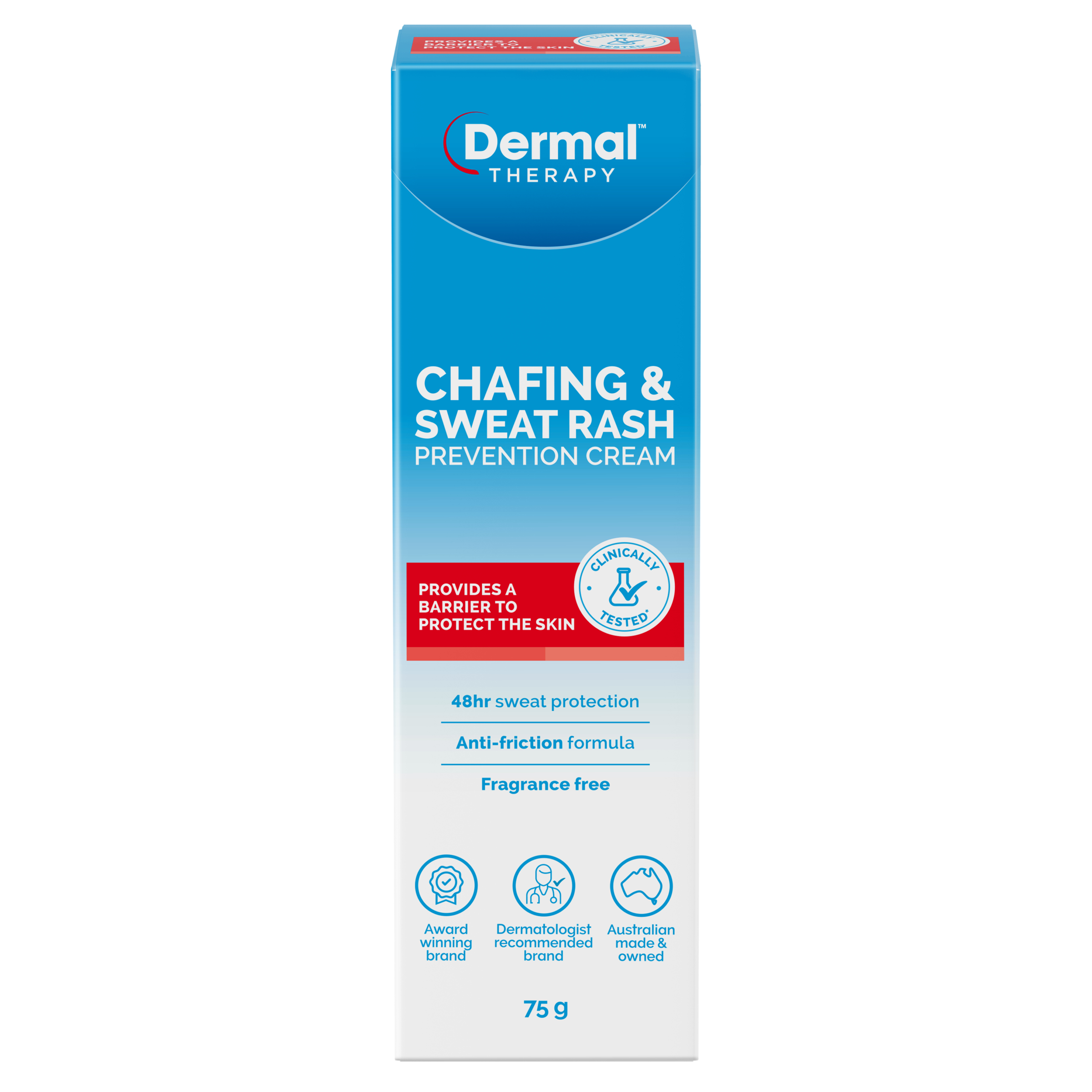 Dermal Therapy Chafing & Sweat Rash Cream 75g - Image 1