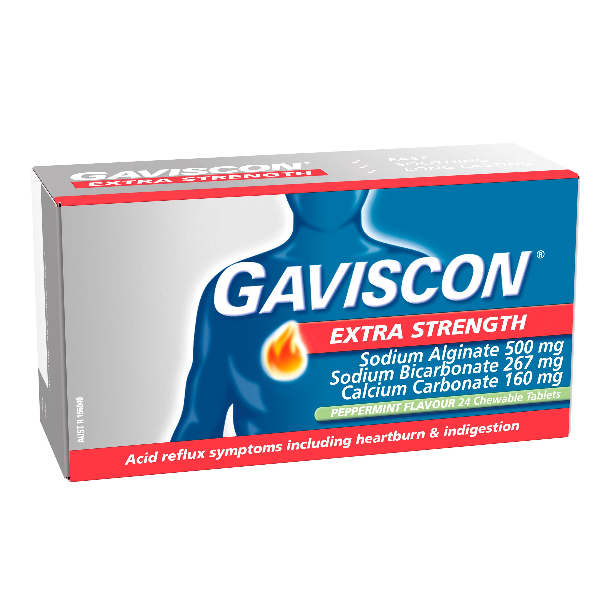 Gaviscon Extra Strength Heartburn And Indigestion Relief Peppermint 24 chew tabs - Image 3