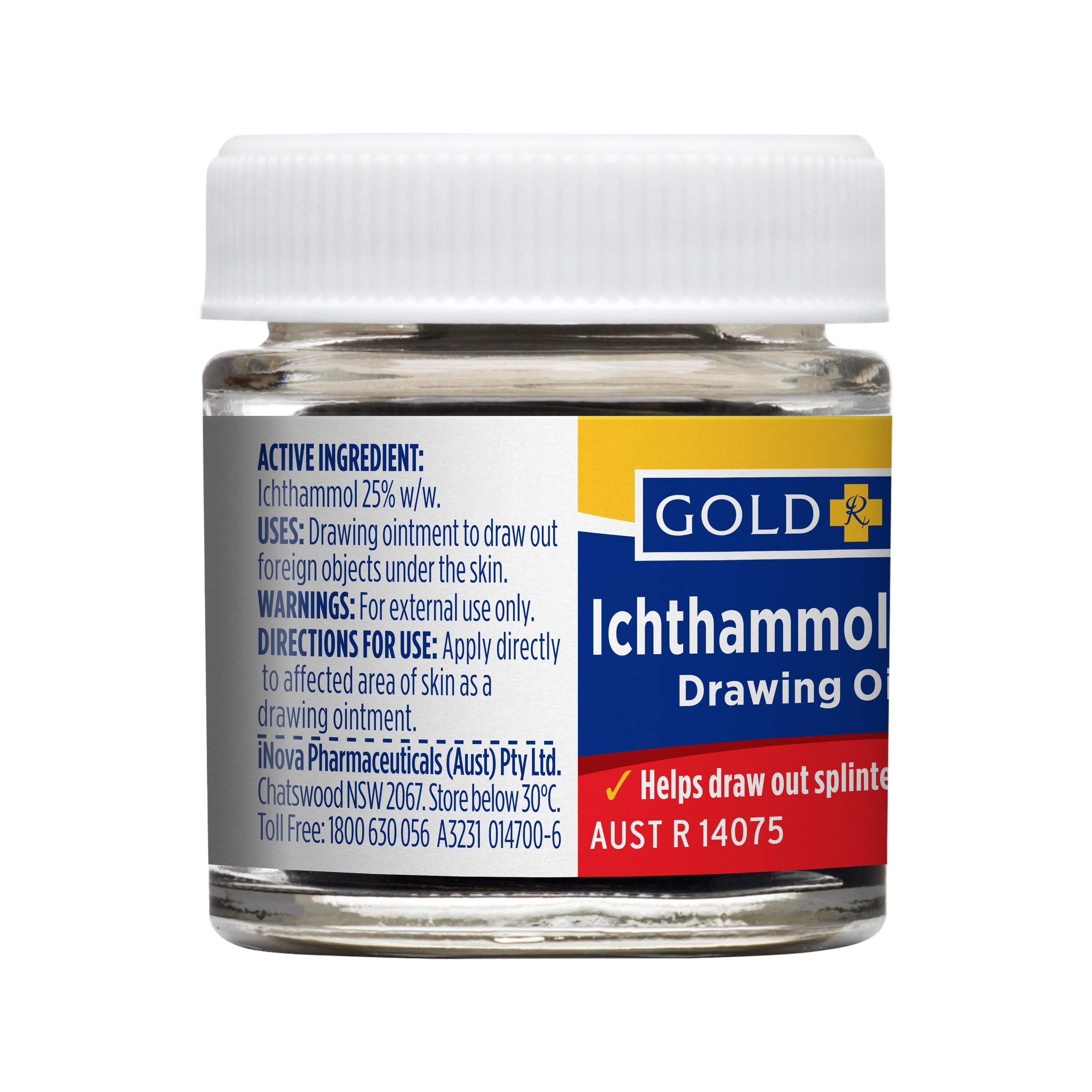 Gold Cross Ichthammol Oitment 25% - 25g - Image 2