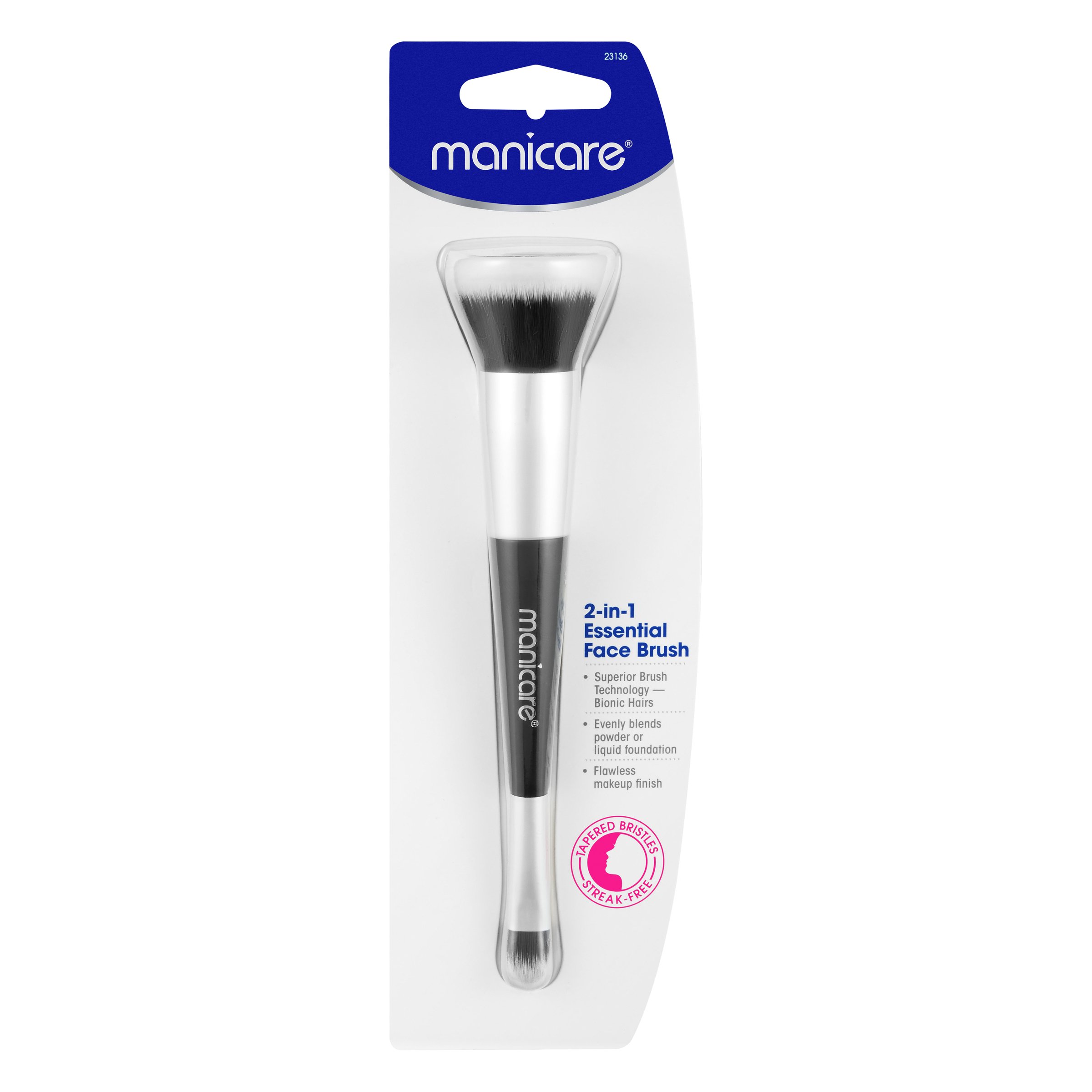 Glam By Manicare 2-In-1 Essential Face Brush 1 each - Image 1