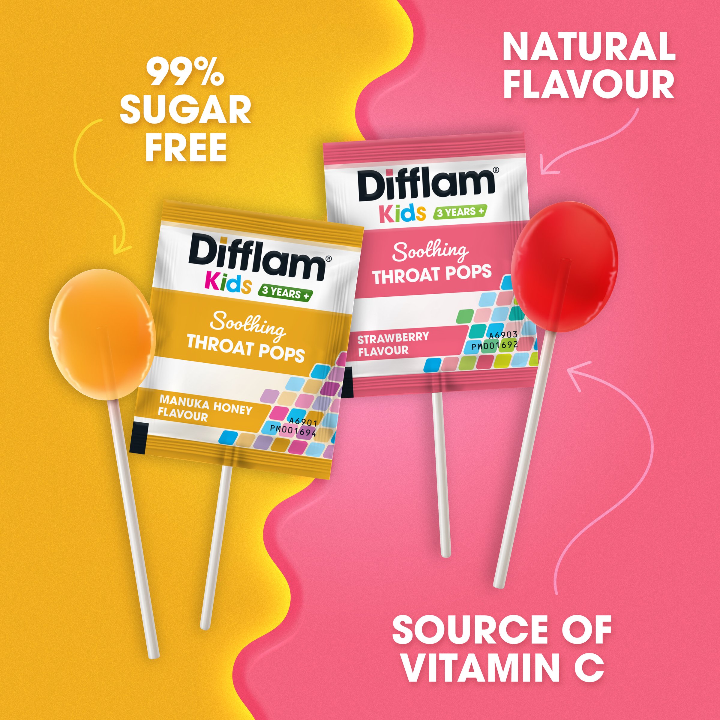 Difflam Kids Pops Manuka 10 lozenges - Image 3