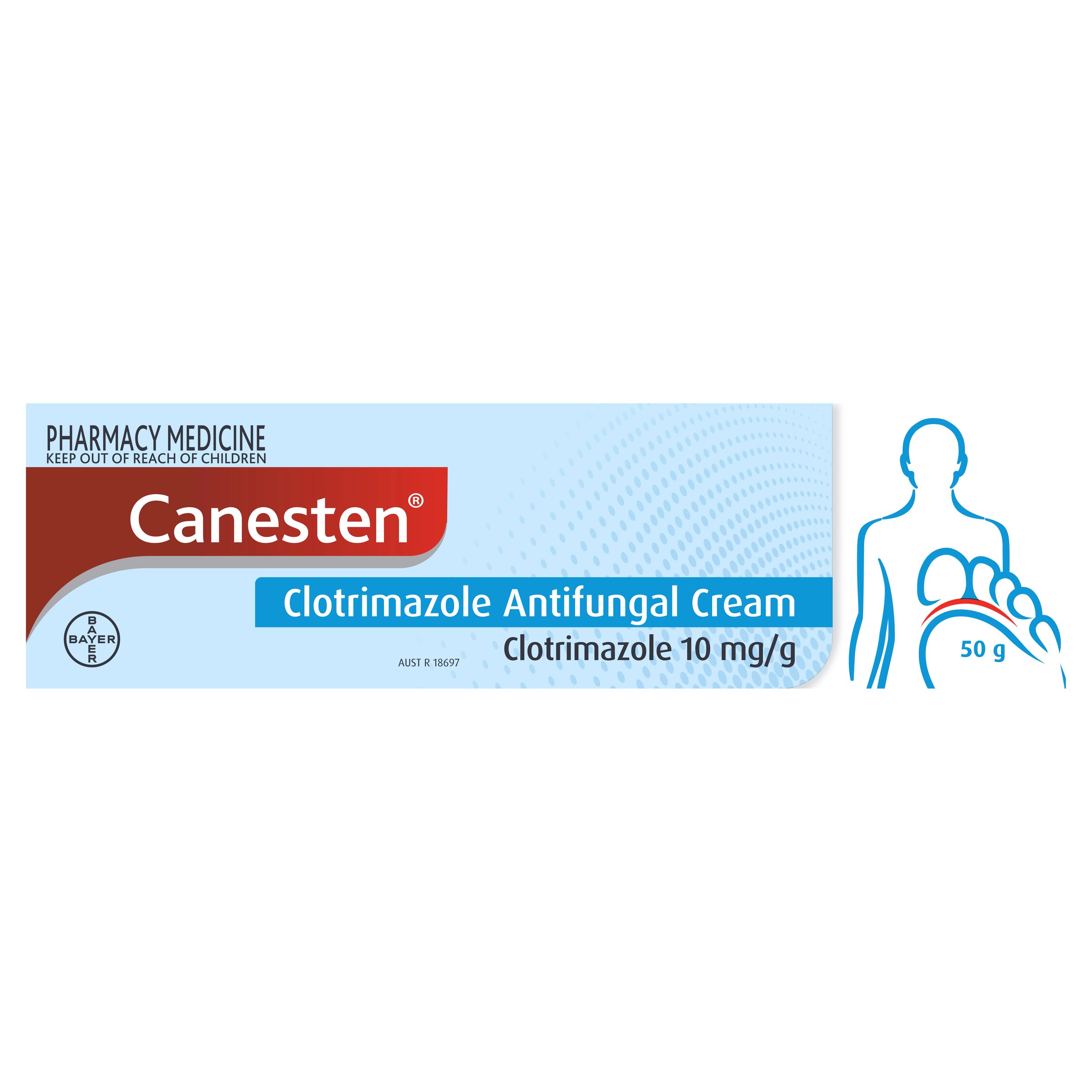Canesten Clotrimazole Anti-fungal Cream 1% - 50g - Image 1