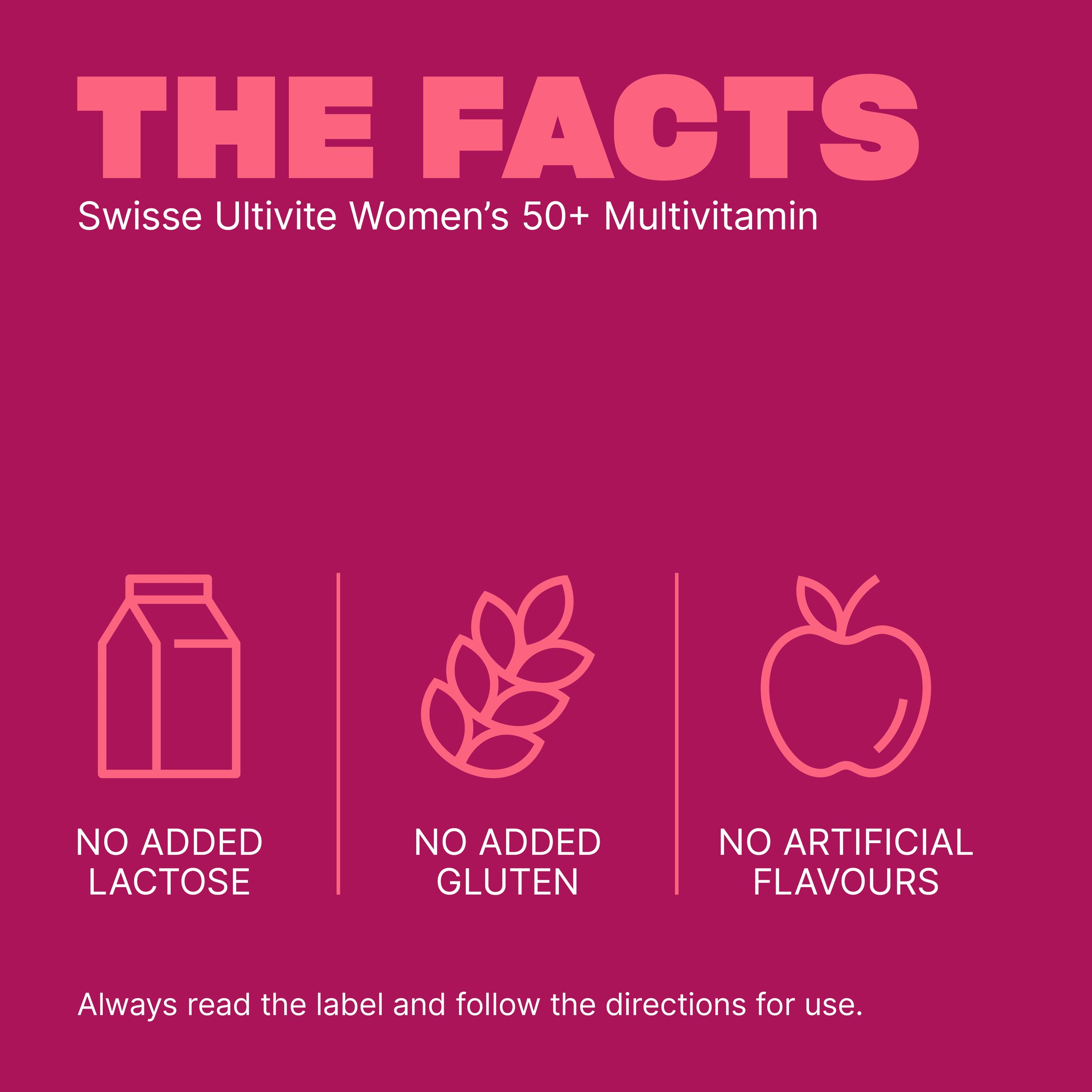 Swisse Ultivite Women's 50 + Multivitamin 60 tablets - Image 5