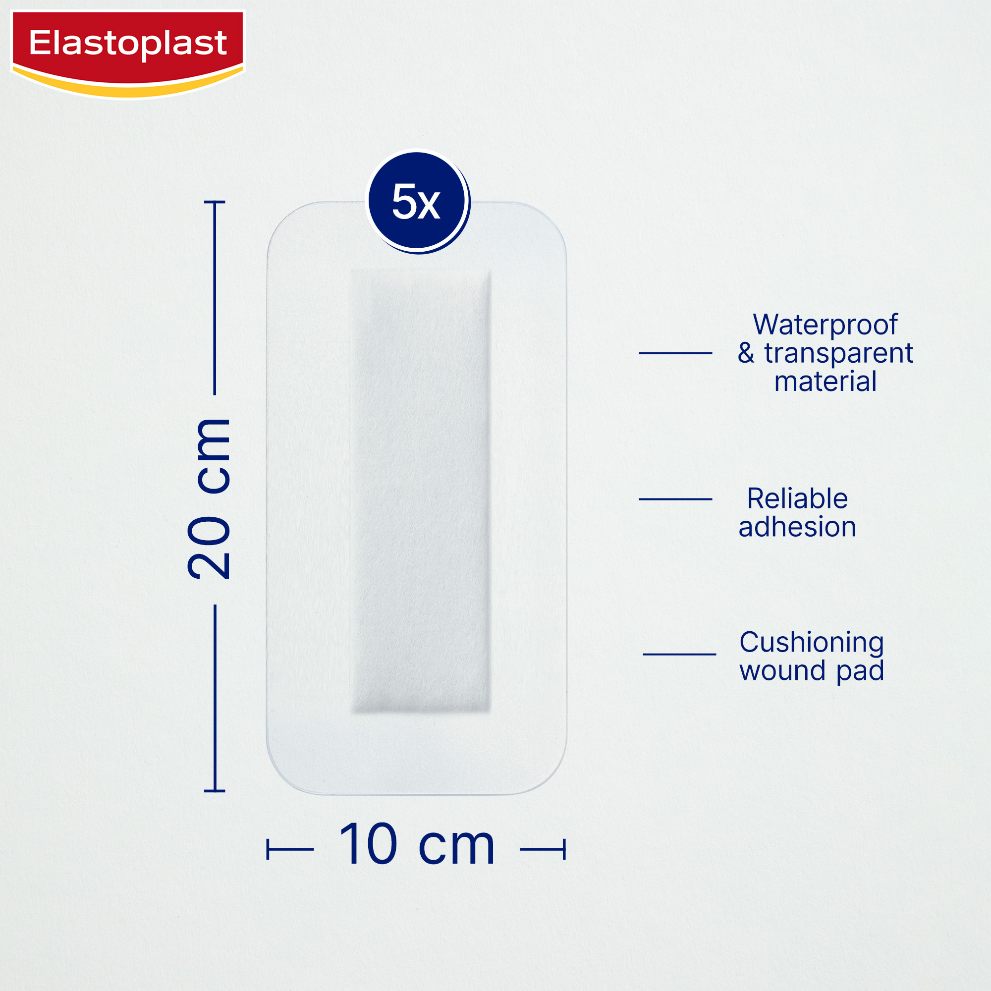Elastoplast Waterproof 4 Extra Large Dressing 10 X 20cm 5 - 1 each - Image 4