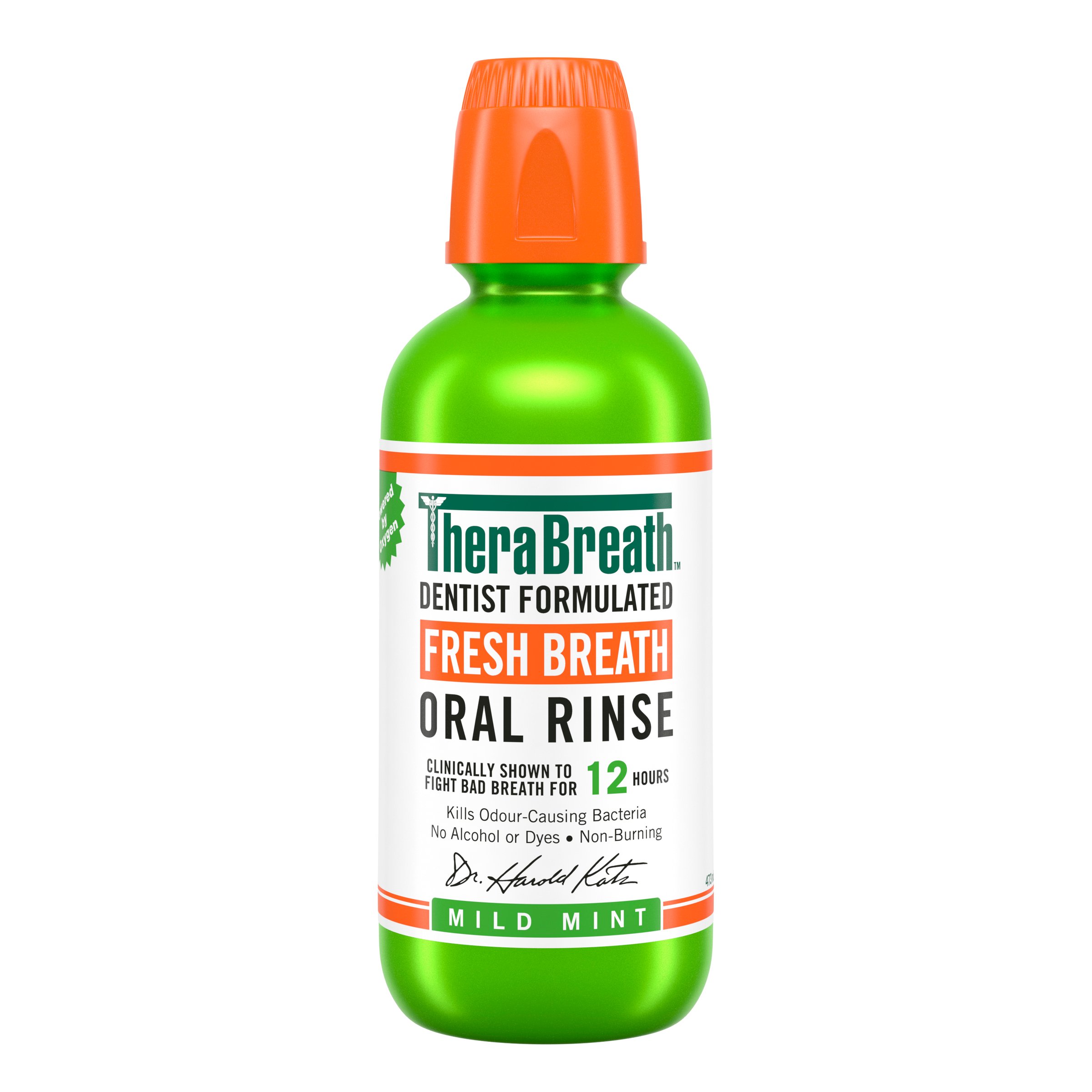 TheraBreath Oral Rinse Mild Mint 473ml - Image 1