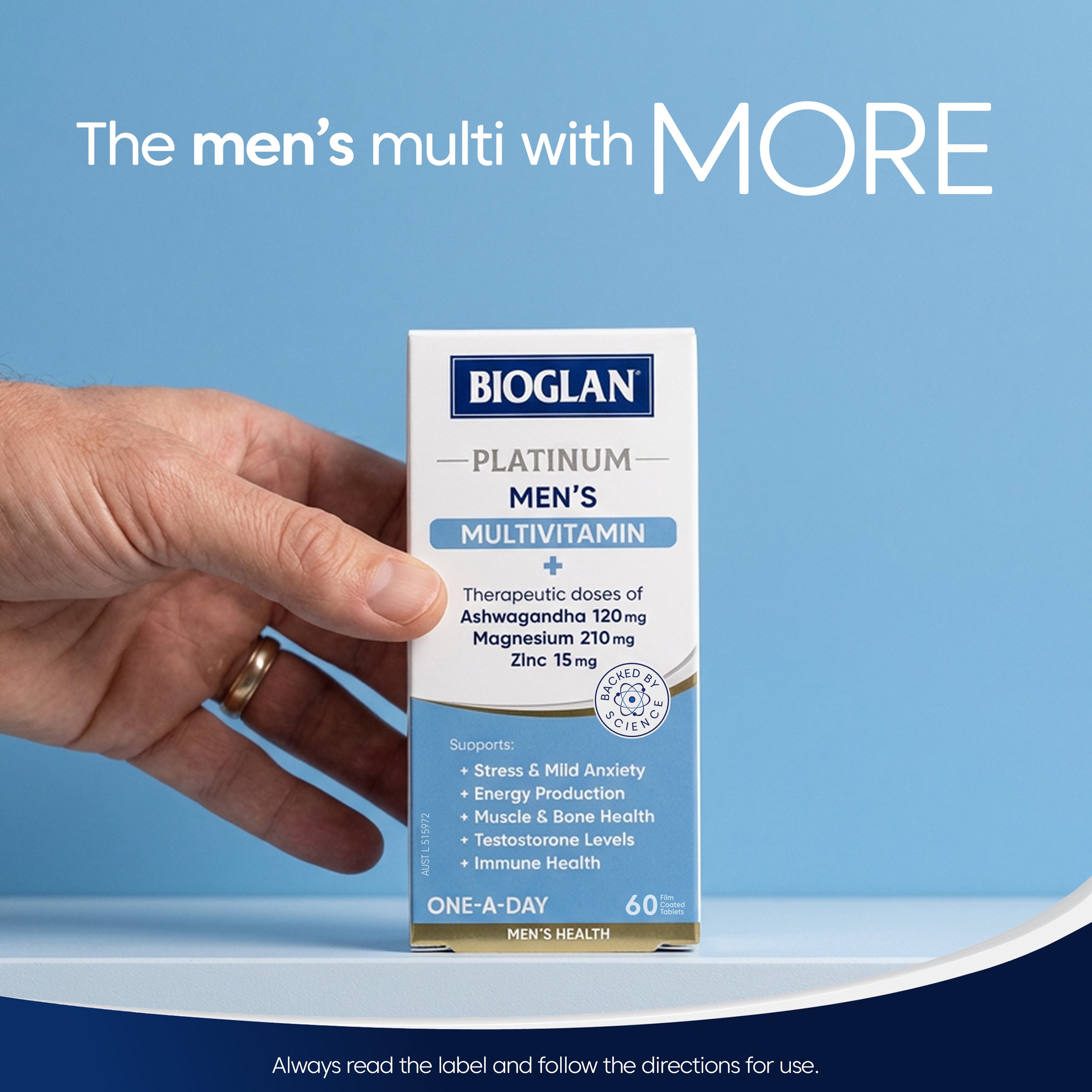 Bioglan Platinum Men's Multivitamin 60 tablets - Image 7
