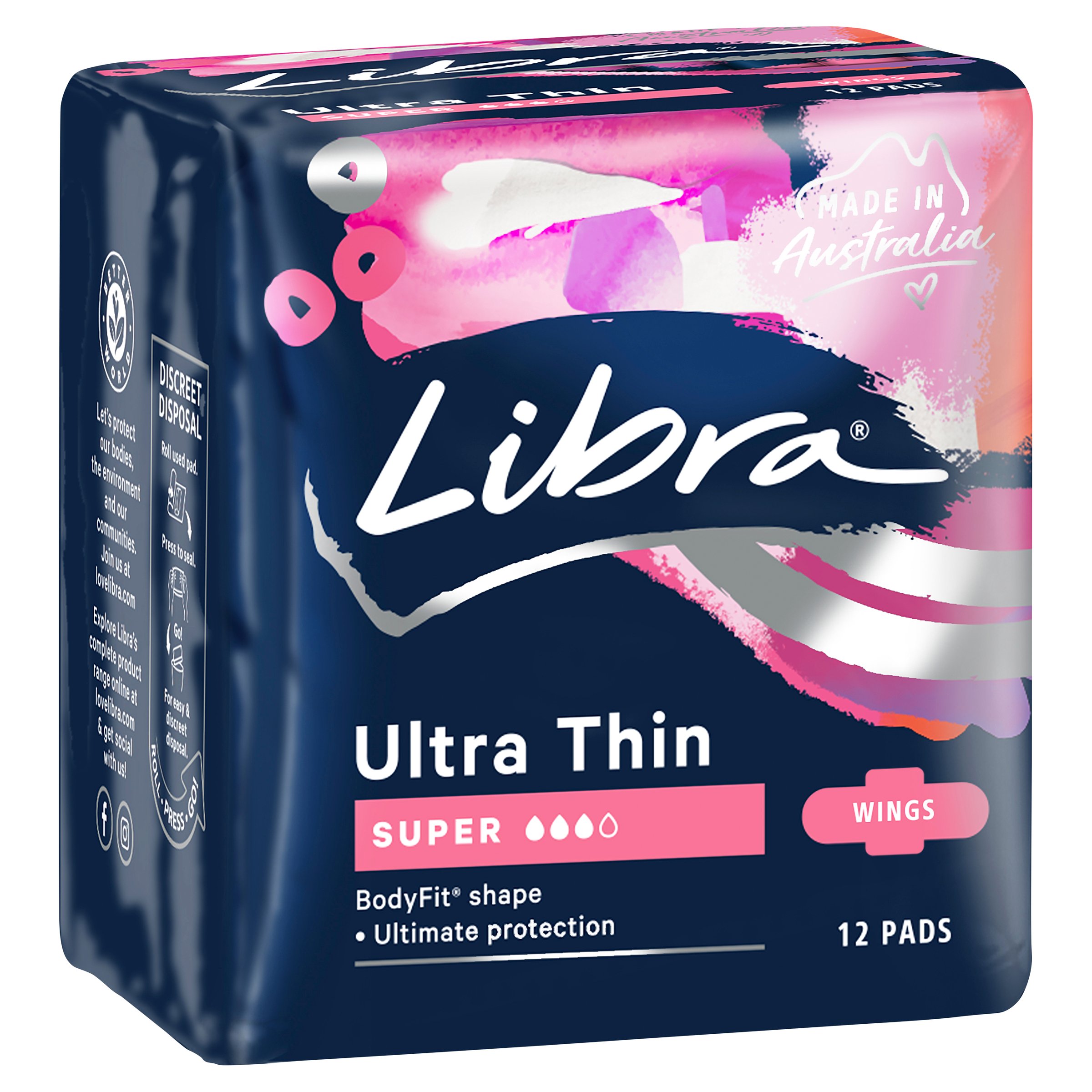 Libra Pads Ultra Thin Wings Super 12 pack - Image 3