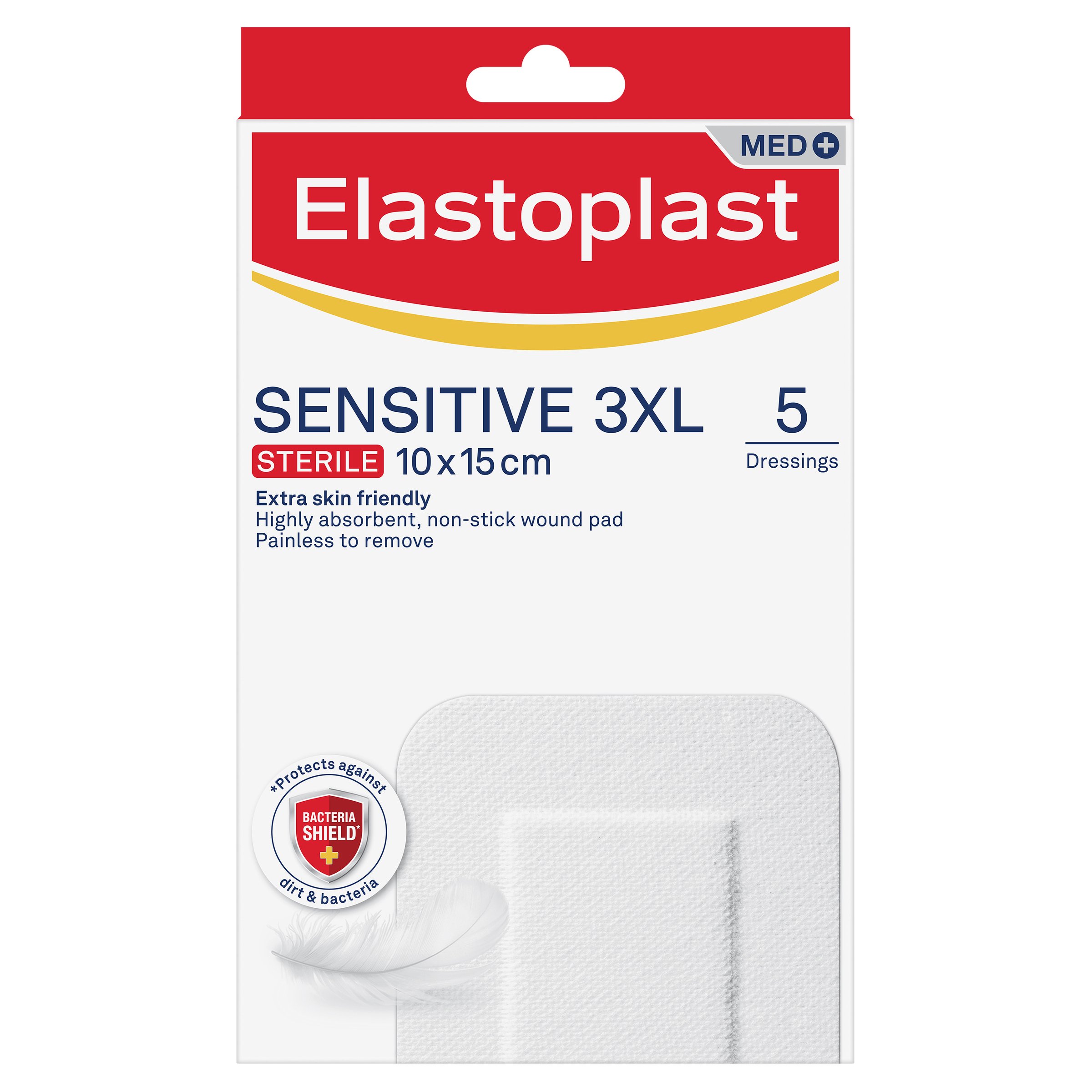 Elastoplast Sensitive 3XL 10cm X 15cm - 1 each - Image 1