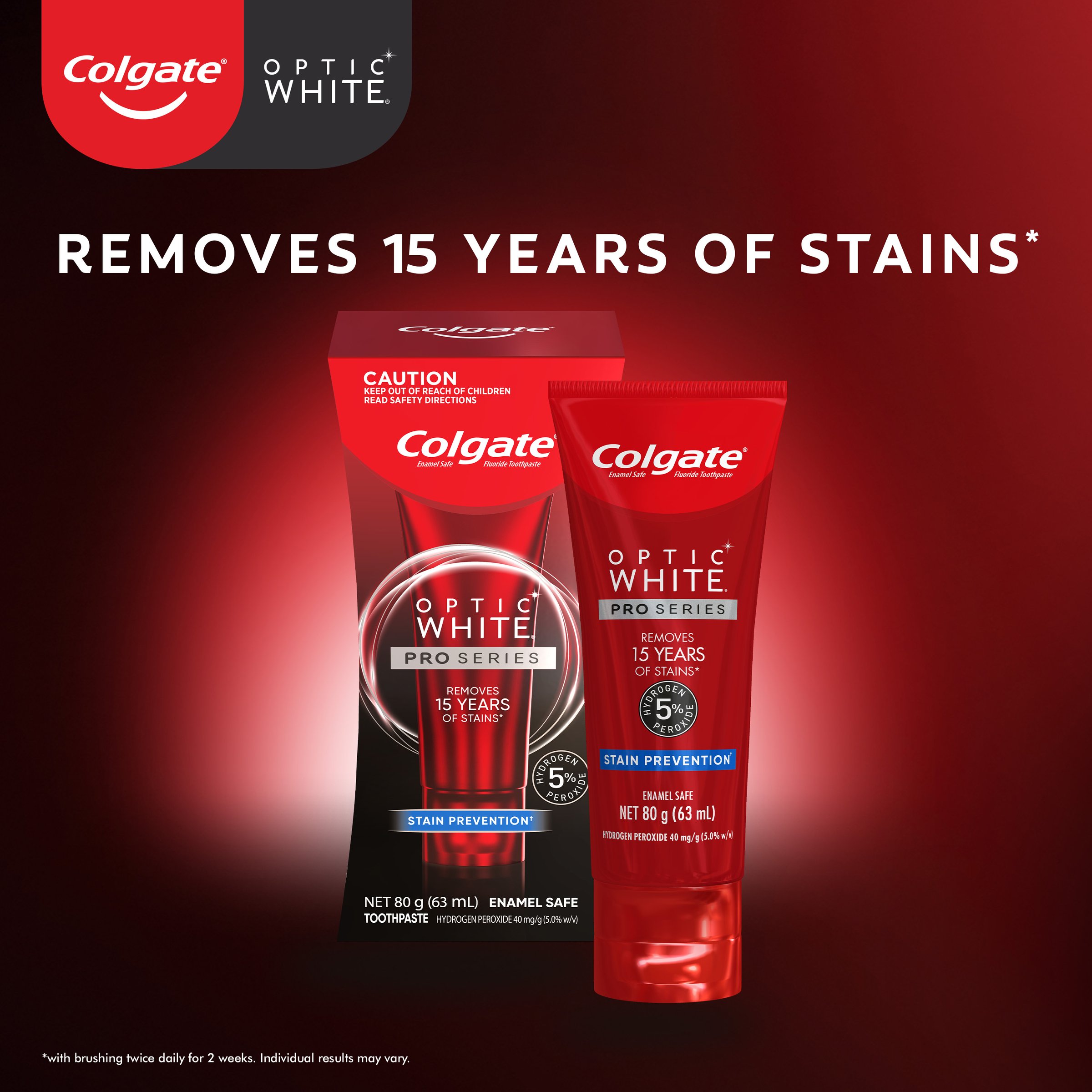 Colgate Toothpaste Optic White Pro Series 80g - Image 11