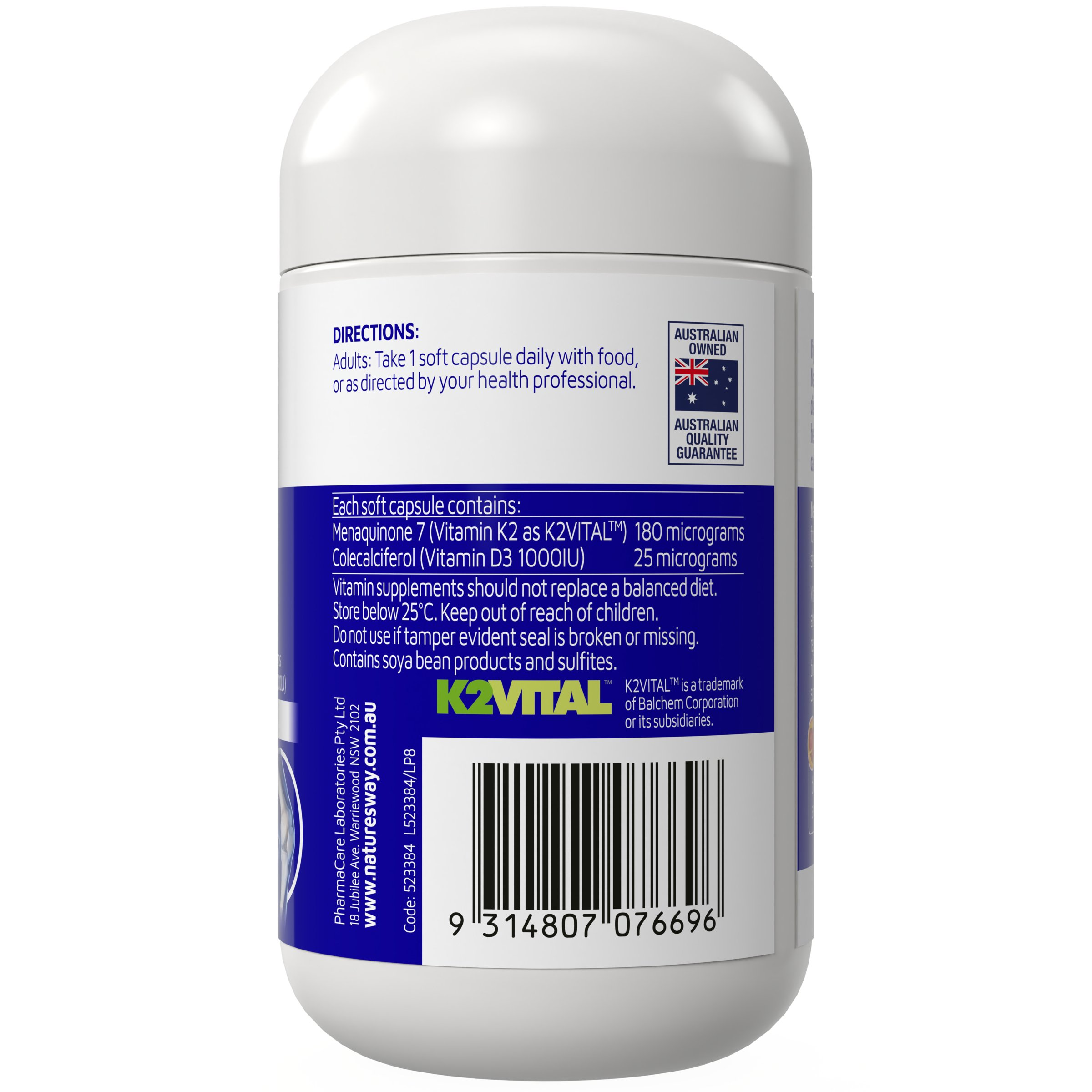 Nature's Way K2 + D3 - 30 capsules - Image 3