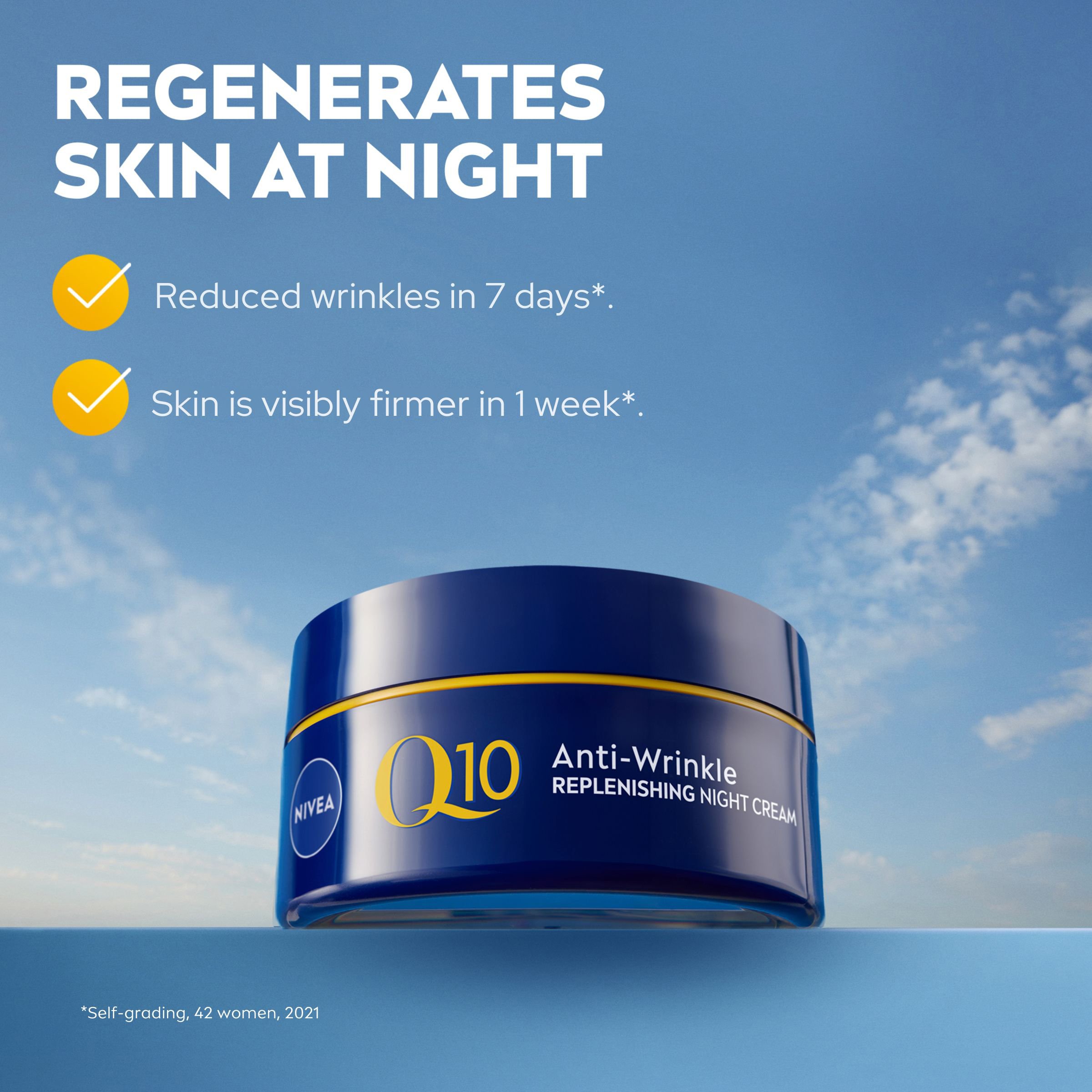 Nivea Q10 Anti-Wrinkle Replenishing Night Cream 50ml - Image 10