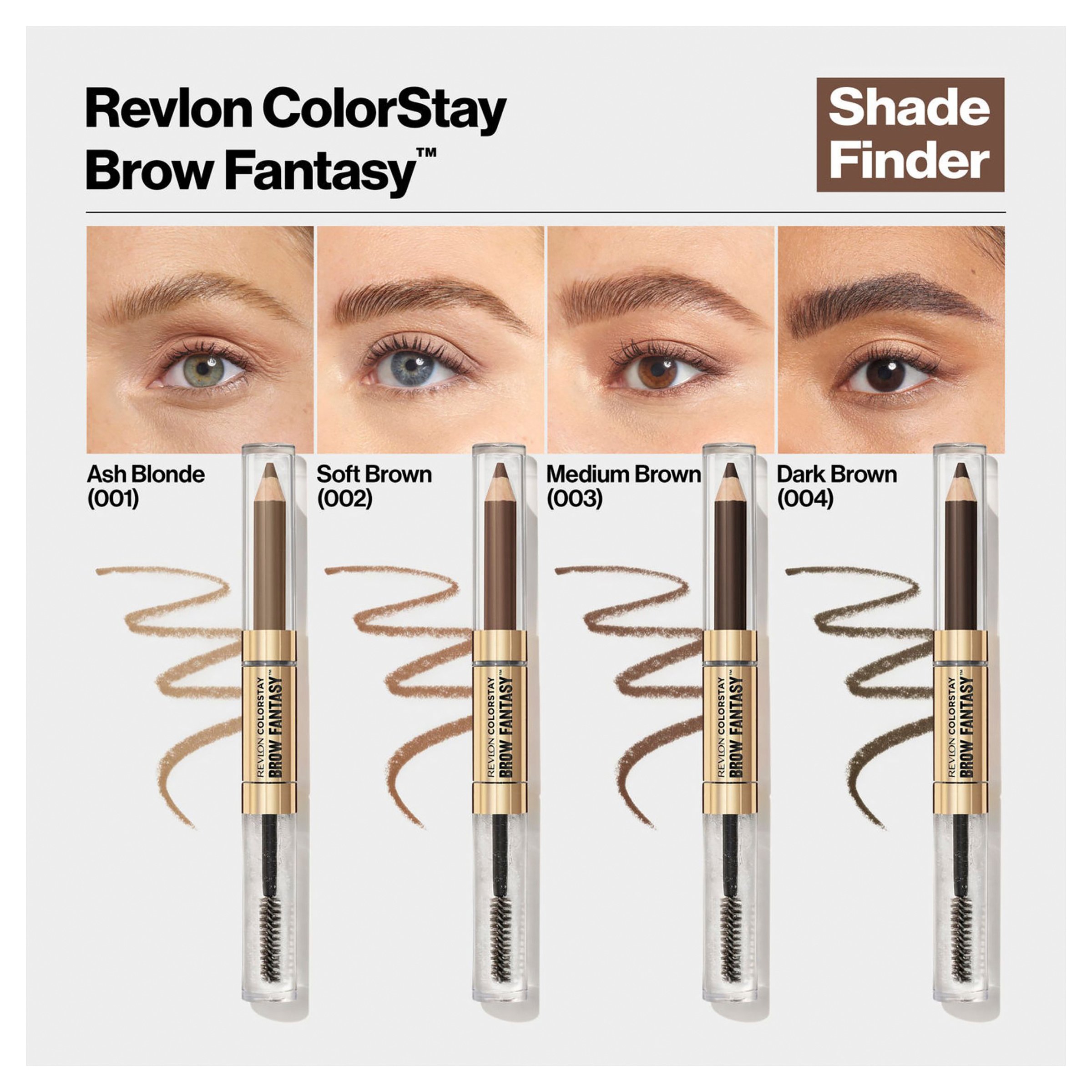 Revlon ColorStay Brow Fantasy Pencil & Gel Soft Brown 1 each - Image 6