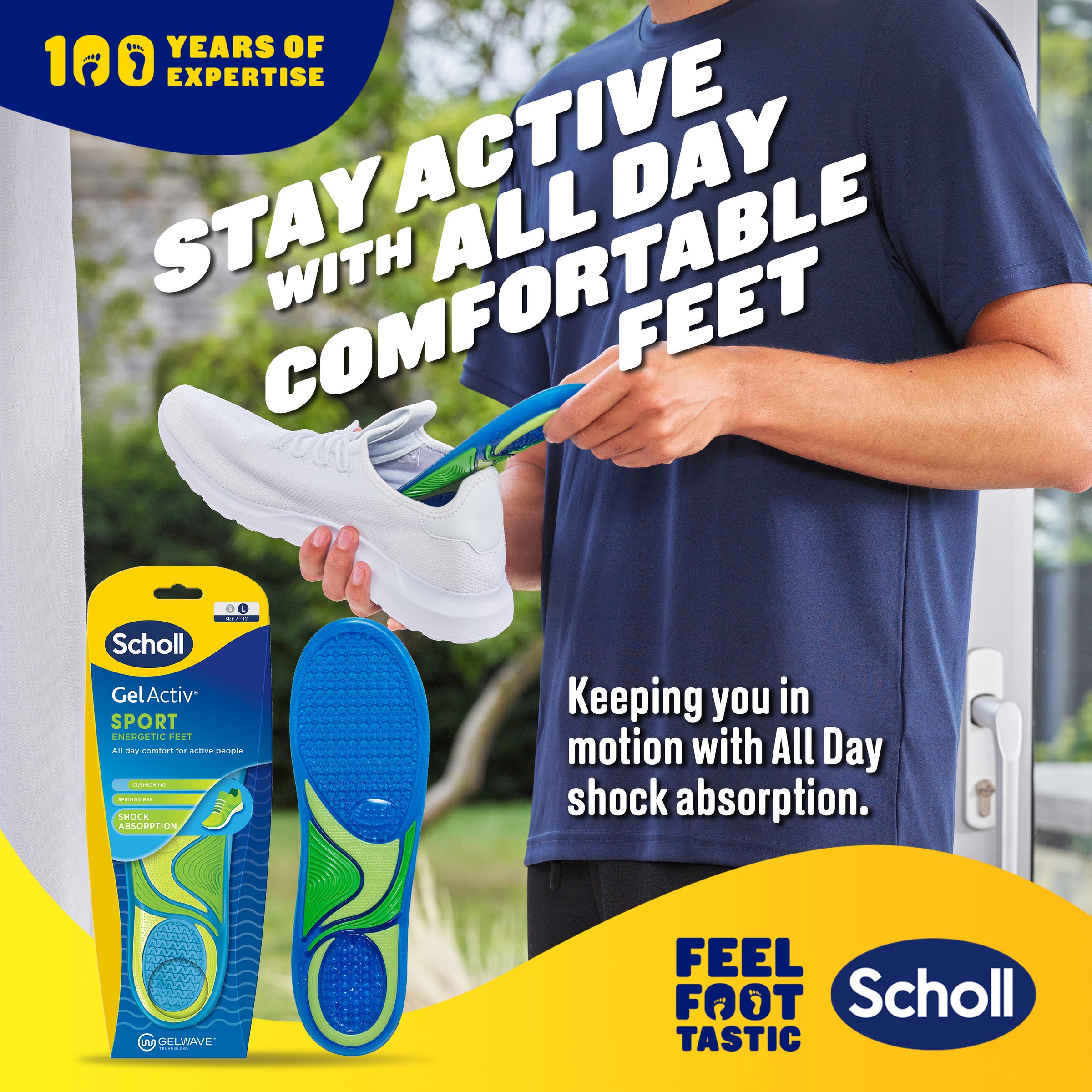 Scholl Gel Activ Insole Sport Small 1 each - Image 11