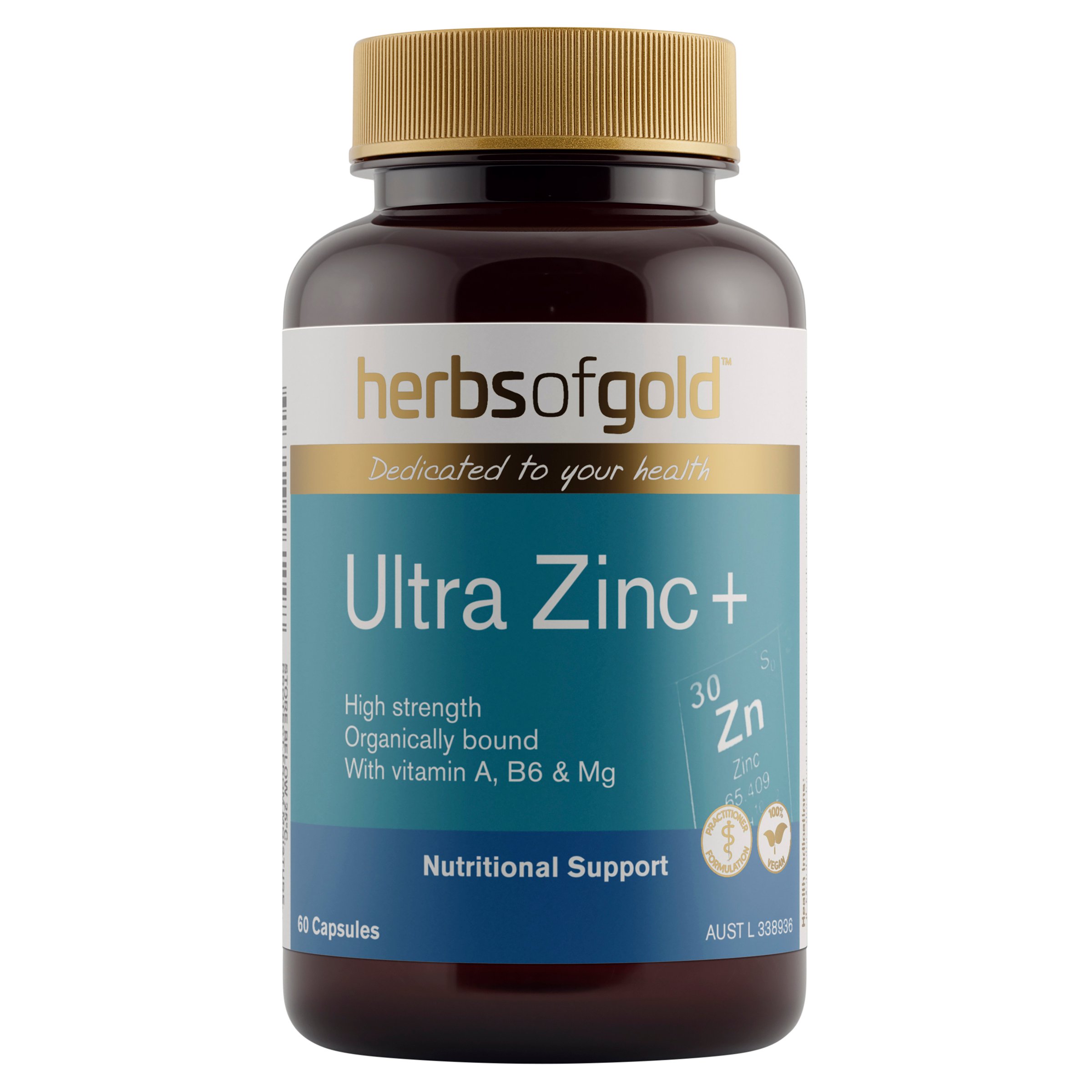 Herbs of Gold Ultra Zinc+ 60 capsules - Image 1