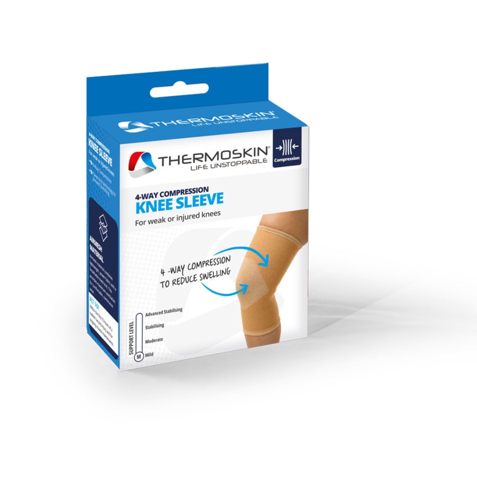 Thermoskin Elastic Support Knee 4 Way 86609 Extra Large 1 each - Image 1